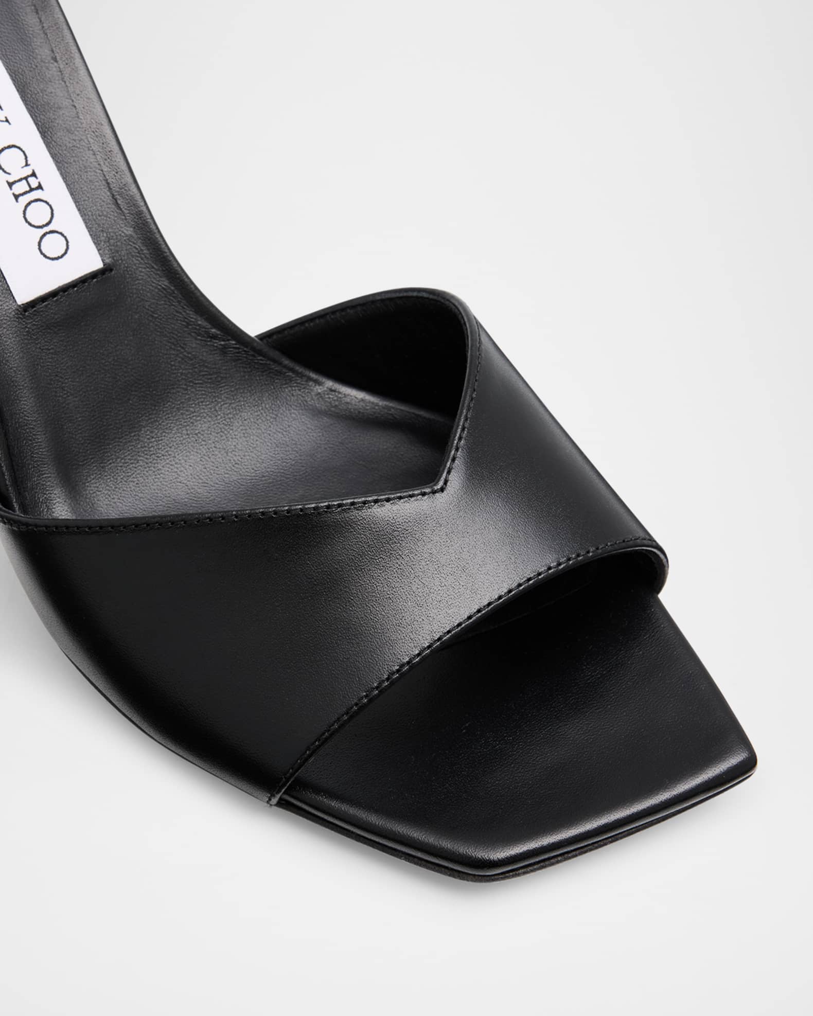 Jimmy Choo Skye Leather Slide Sandals | Neiman Marcus