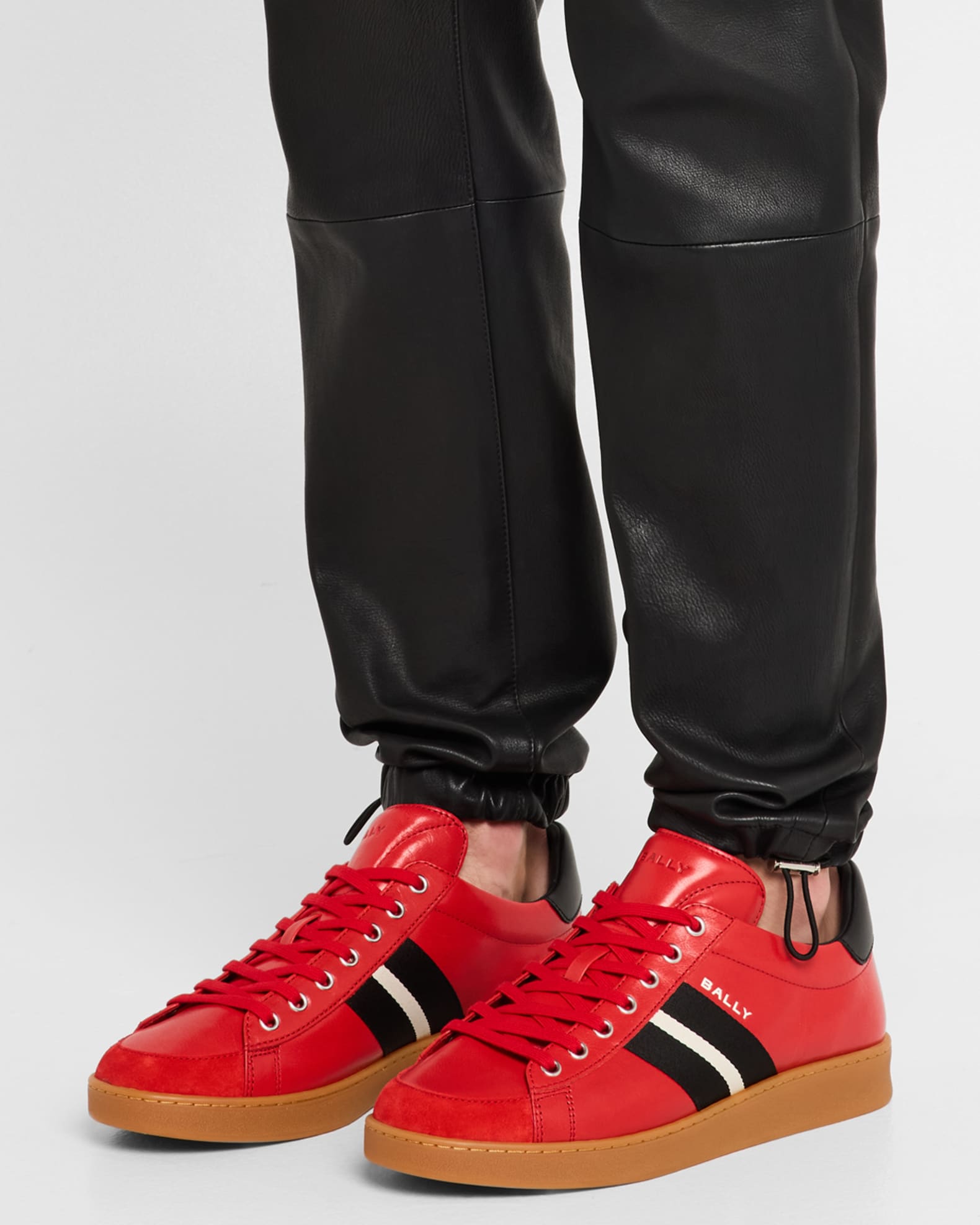 Men s Thiago Ribbon Leather Low Top Sneakers