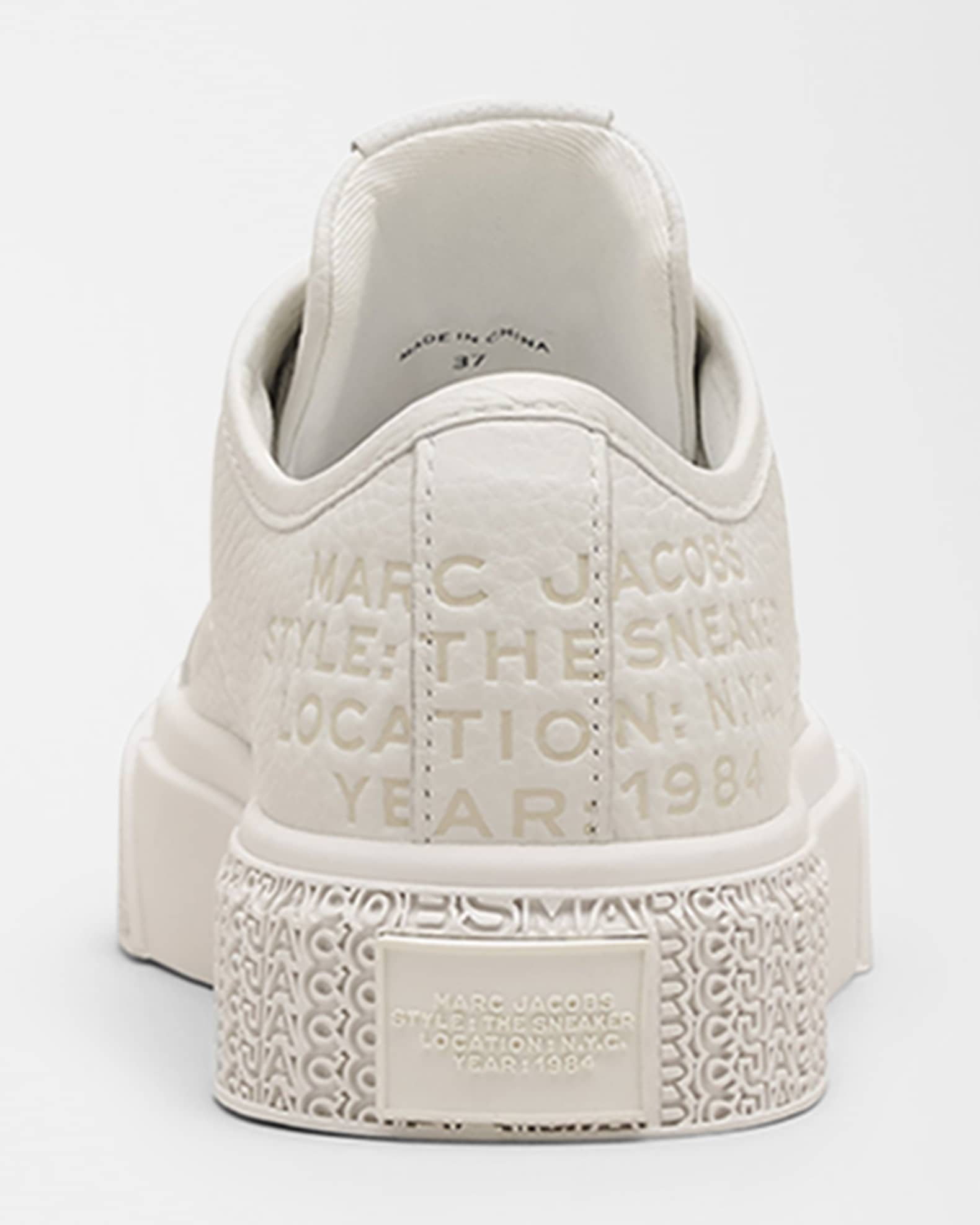 Marc Jacobs Women s Leather Sneakers Cotton White Size 5