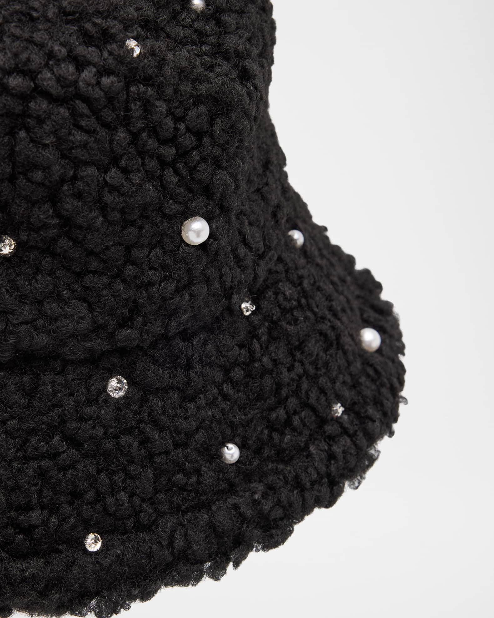 Curly Embellished Bucket Hat - Thumbnail 2