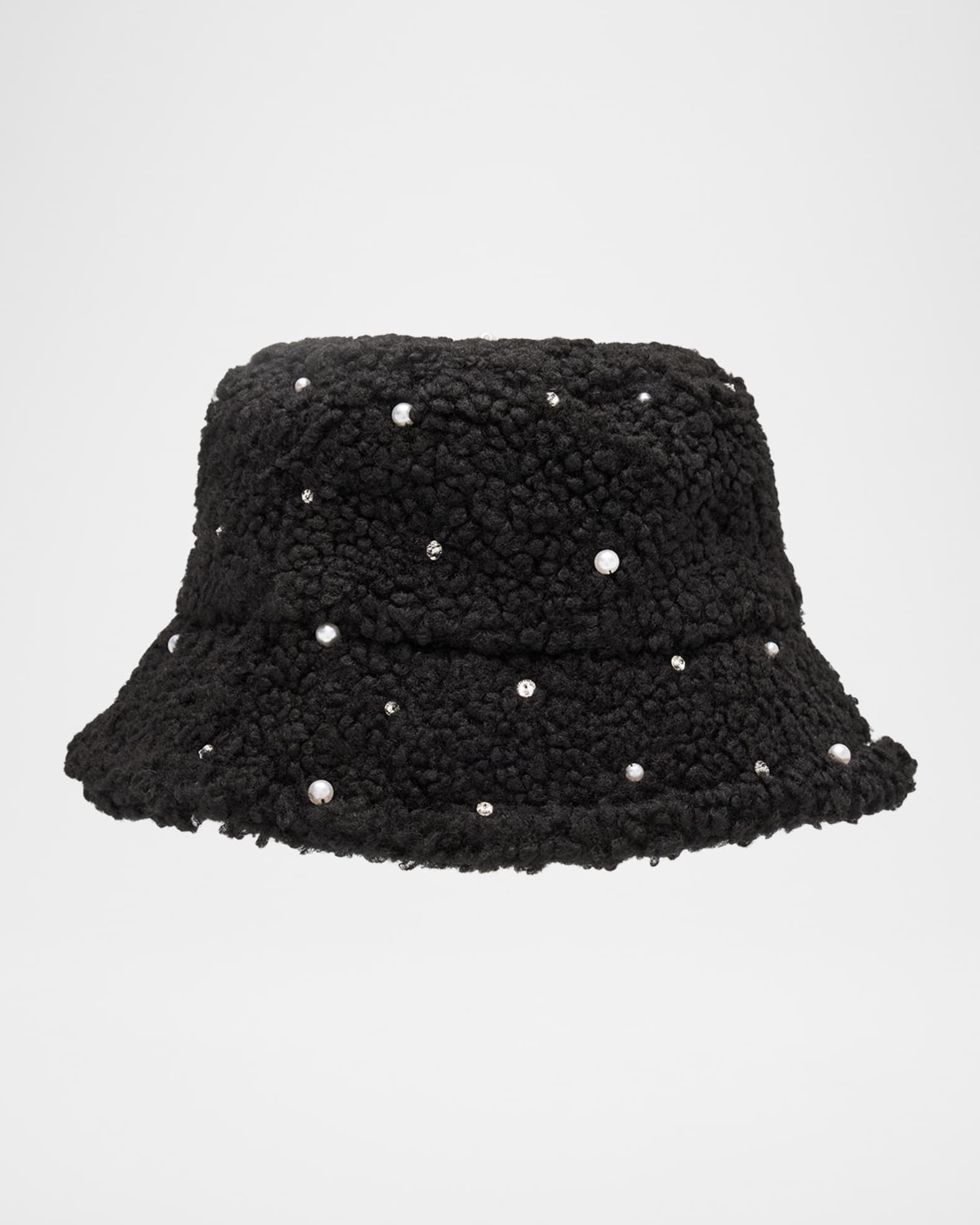 Curly Embellished Bucket Hat