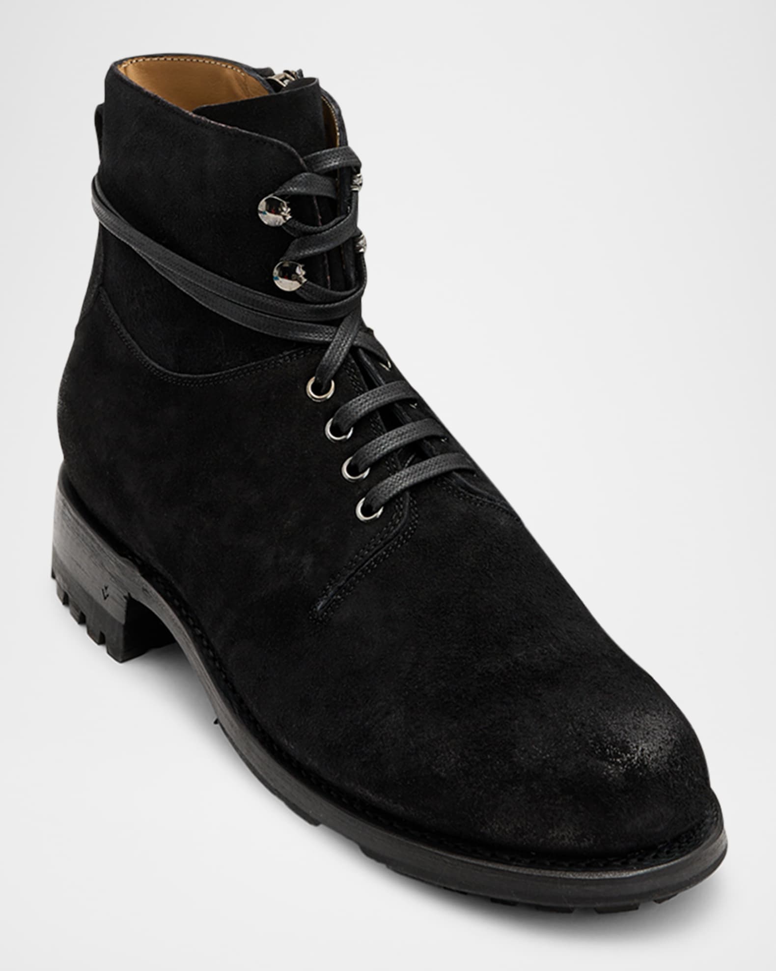Men's Moto Suede Work Boots 1