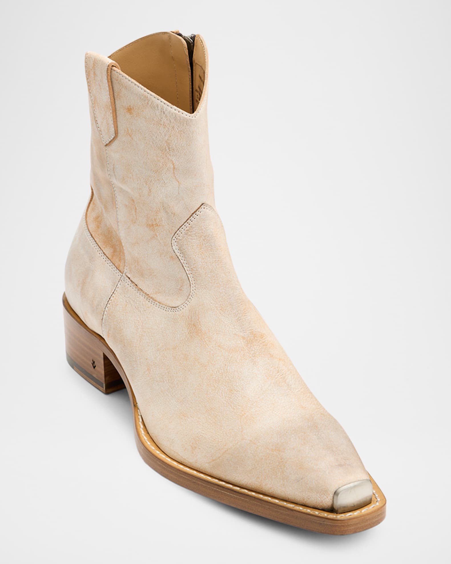 Men's Walker Tipped Leather Western Boots 1