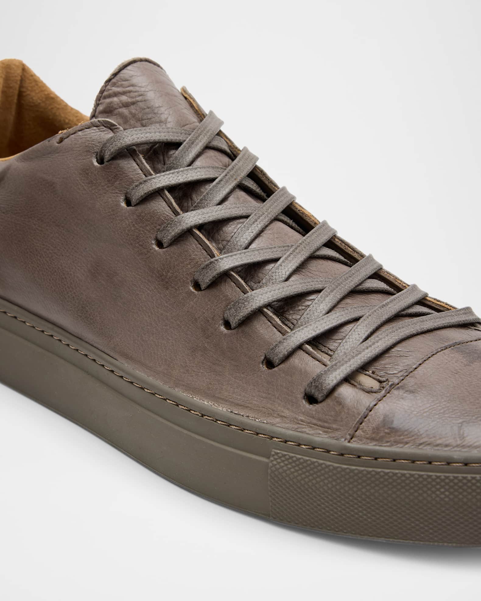 John Varvatos Men s Reed Leather Low Top Sneakers Neiman Marcus