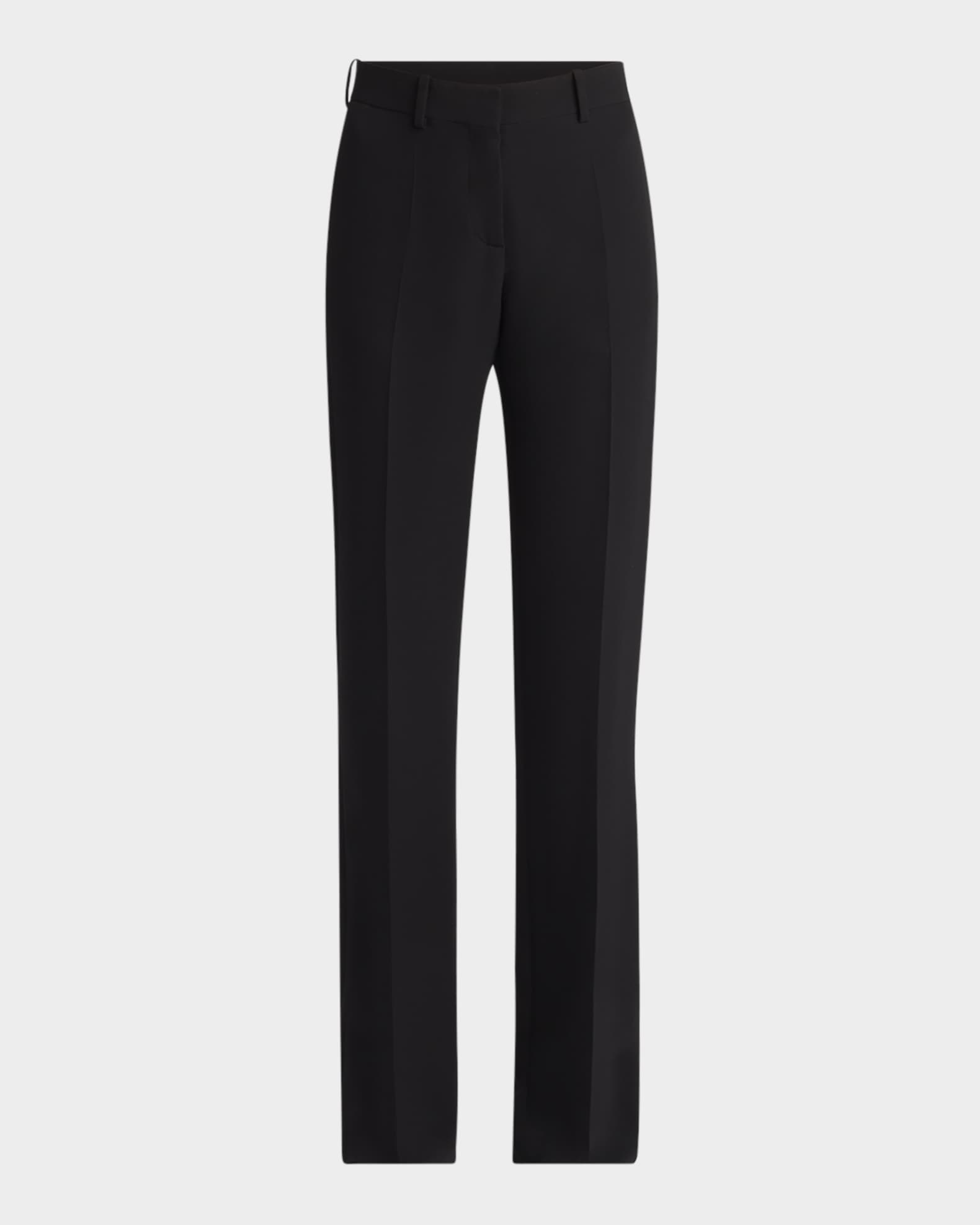 Selvie Wide-Leg Silk Pants 0