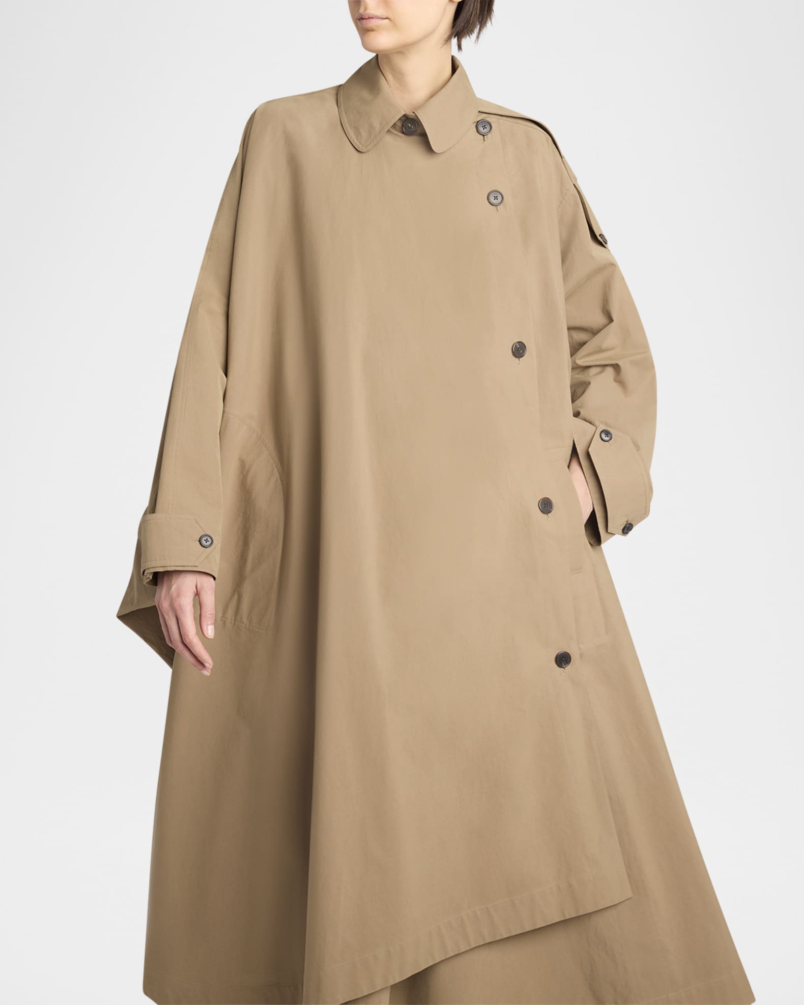 Trench coat a line top
