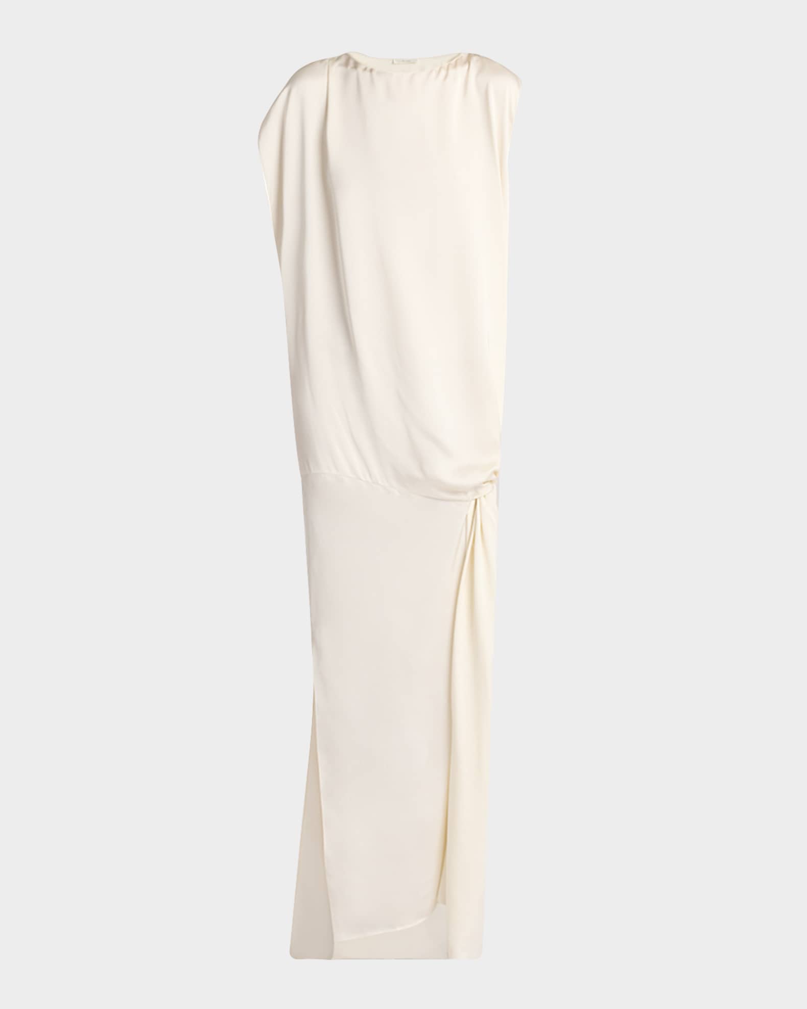 Esmee Twisted Satin Maxi Shift Dress 0