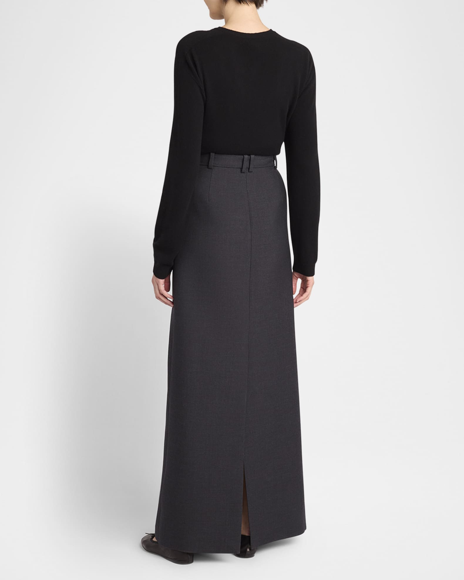 スカート THE ROW  cannia skirt THE ROW Kanita Straight Silk Skirt | Neiman Marcus