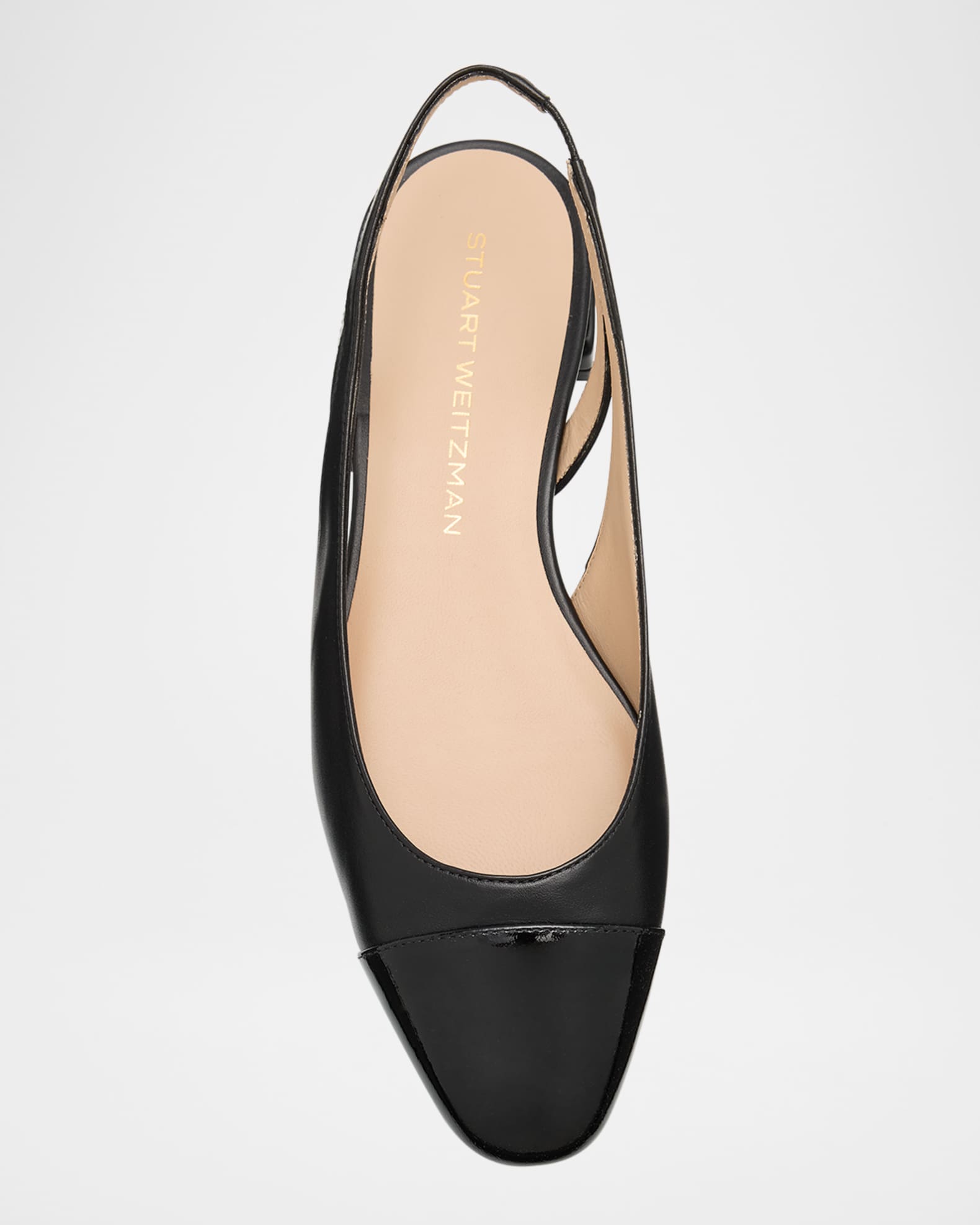 Stuart weitzman capture leather ballet flats online