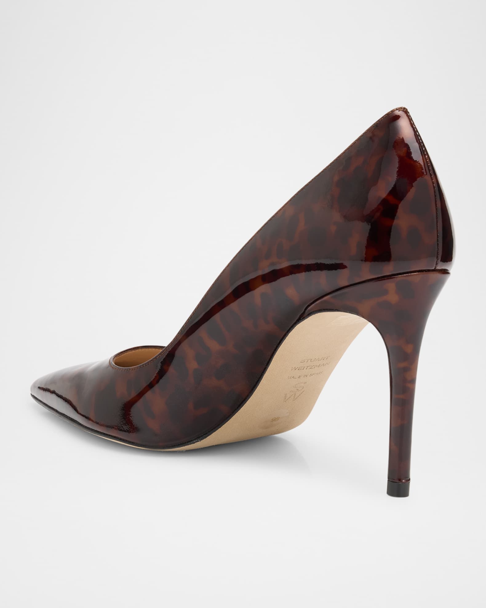 Stuart Tortoise Patent Leather Pumps