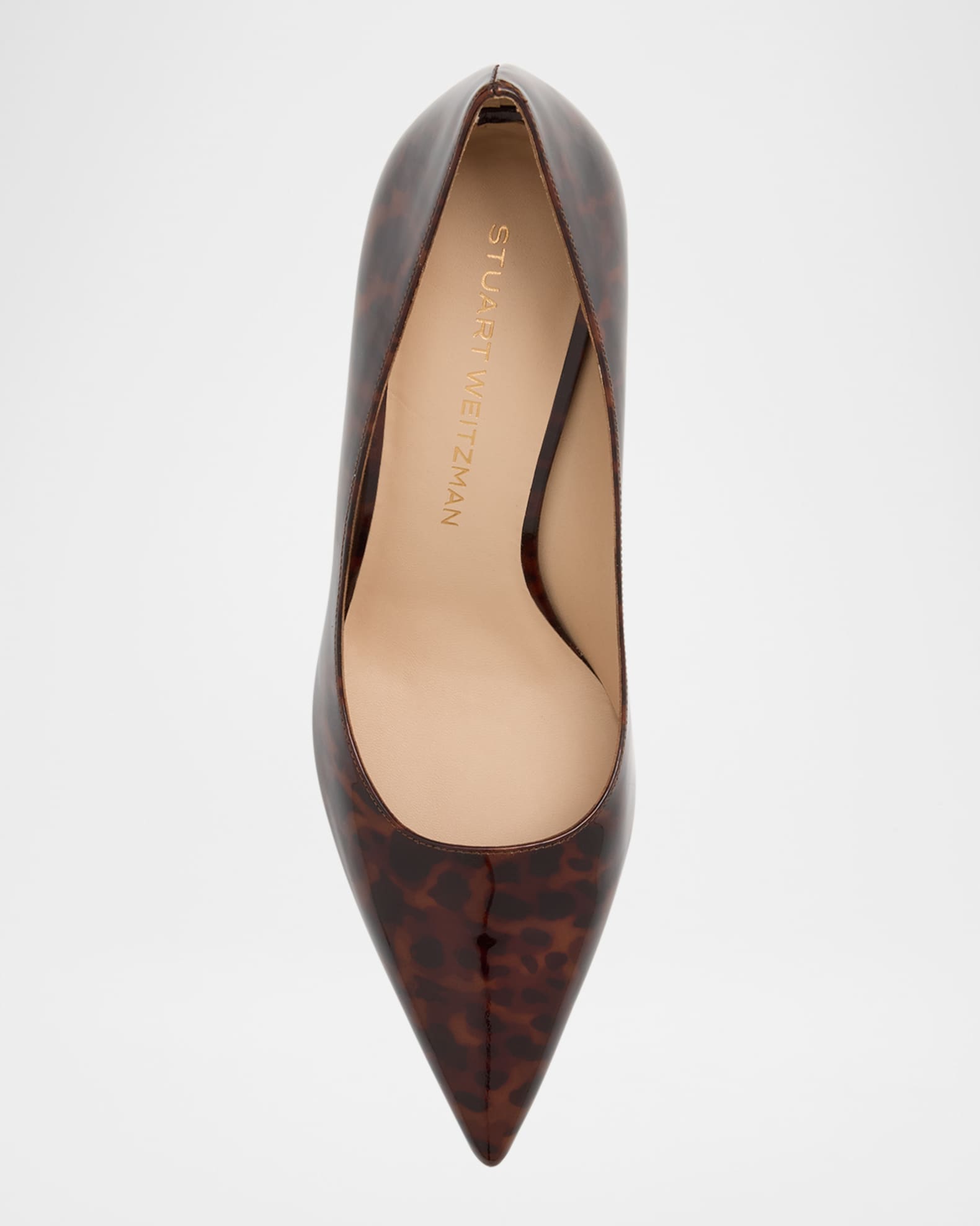 Stuart Weitzman Stuart Tortoise Patent Leather Pumps