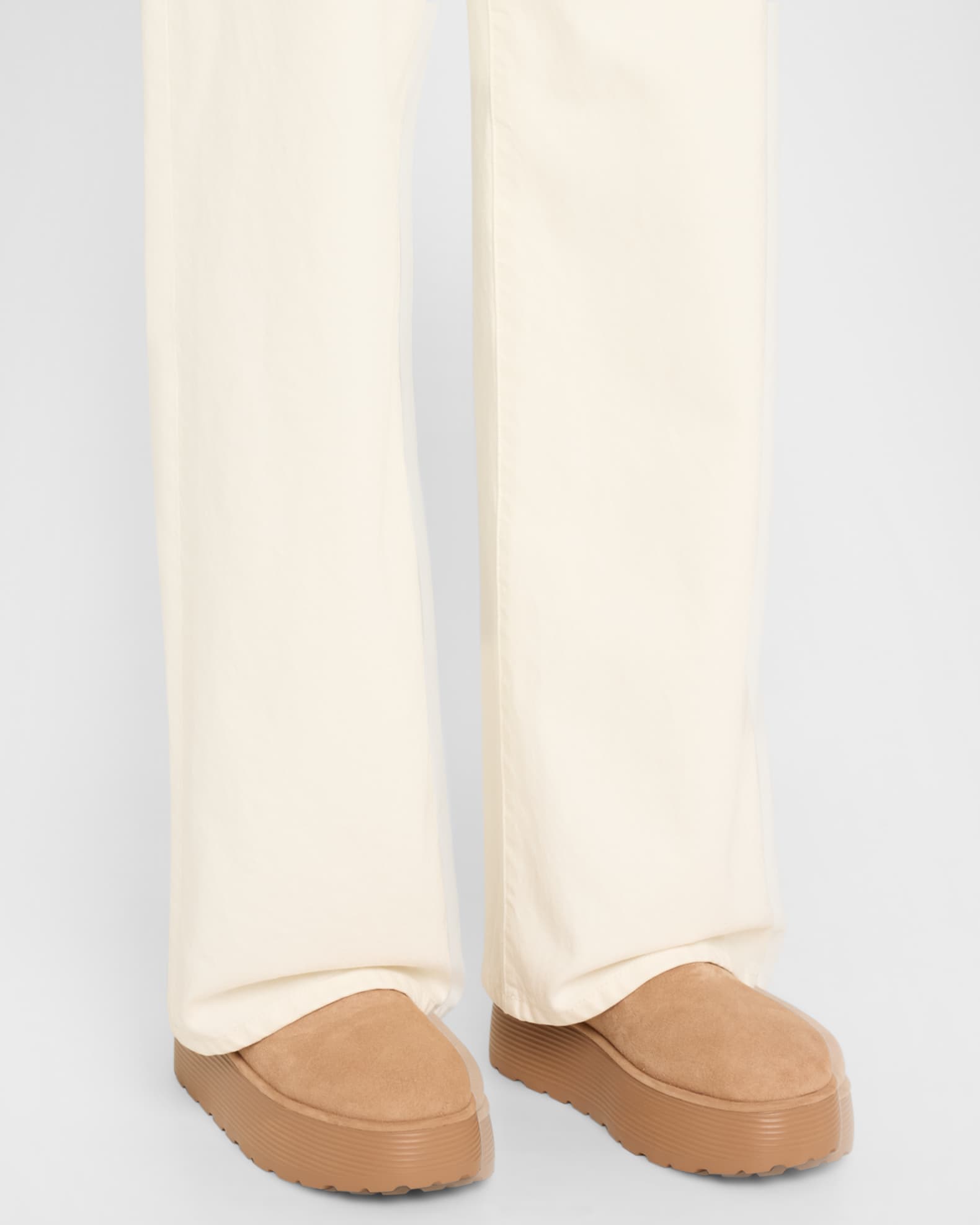 Nellie Pearly Suede Flatform Winter Booties 1