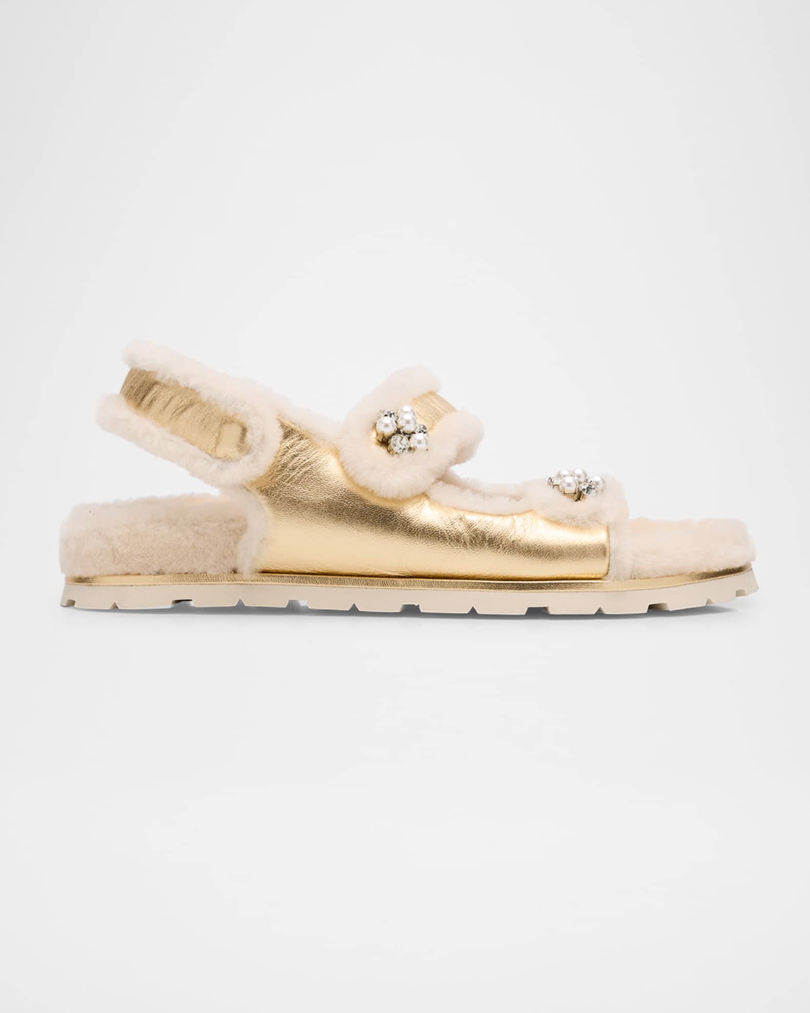 若者に人気のブランド Wynter Weitzman Stuart Metallic Sandals Sport Shearling 靴