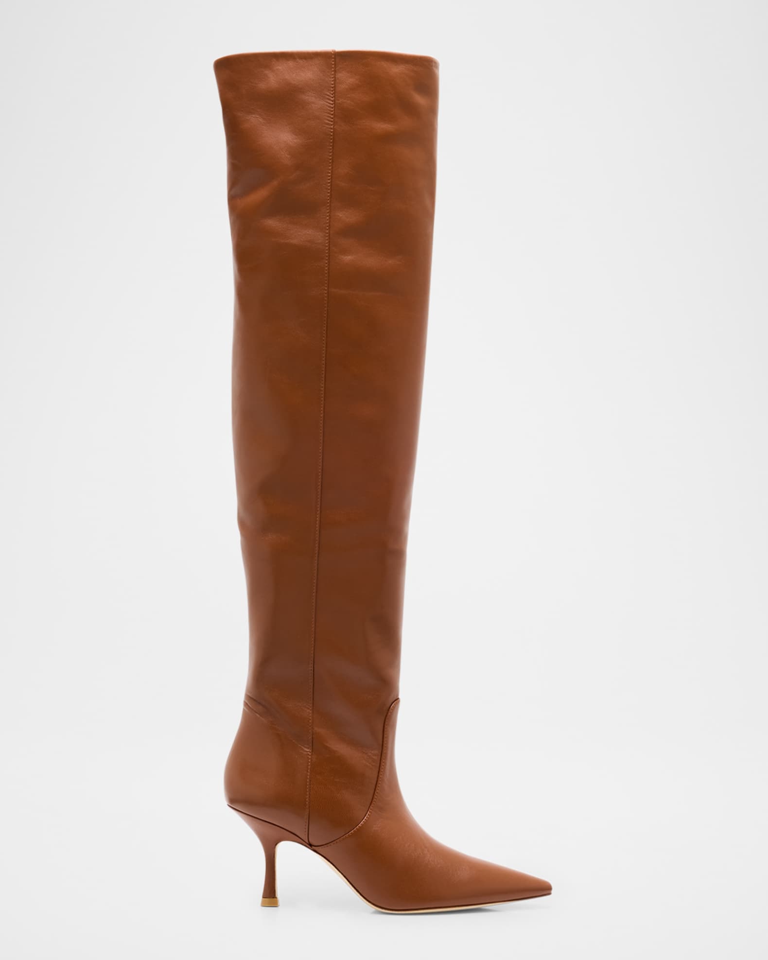 Stuart Weitzman Naomi Leather Stiletto Over The Knee Boots Neiman Marcus