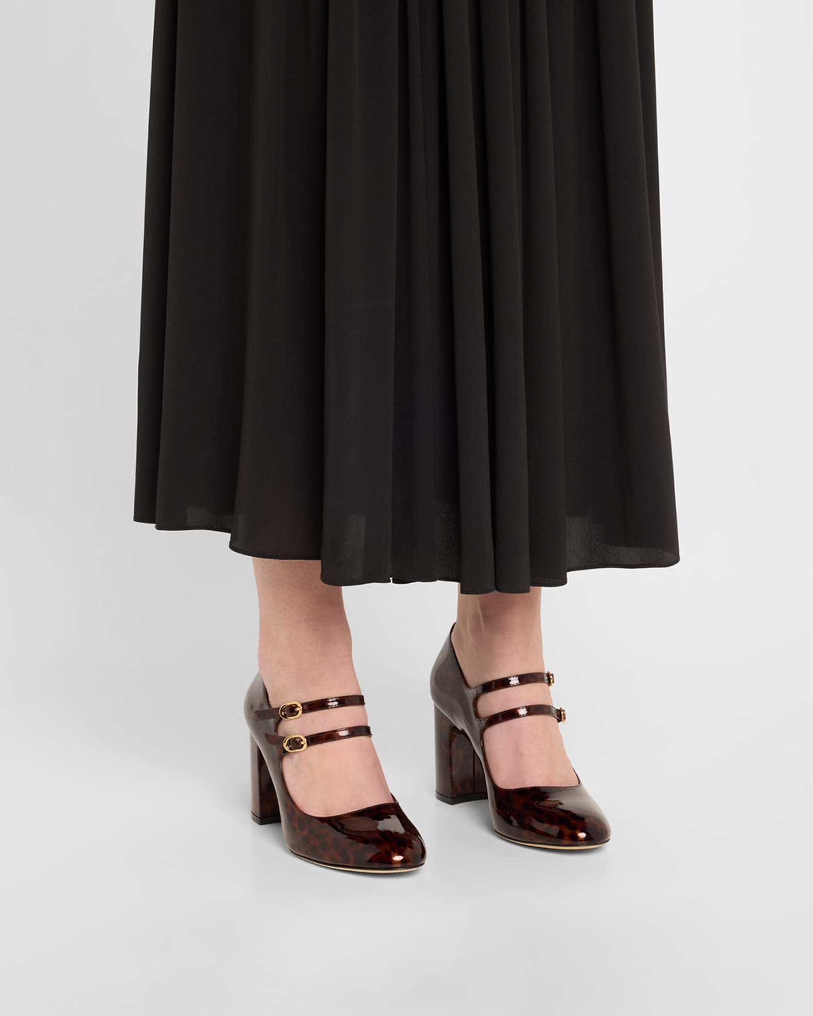 Posh Patent Leather Mary Jane Ballerina Pumps 1