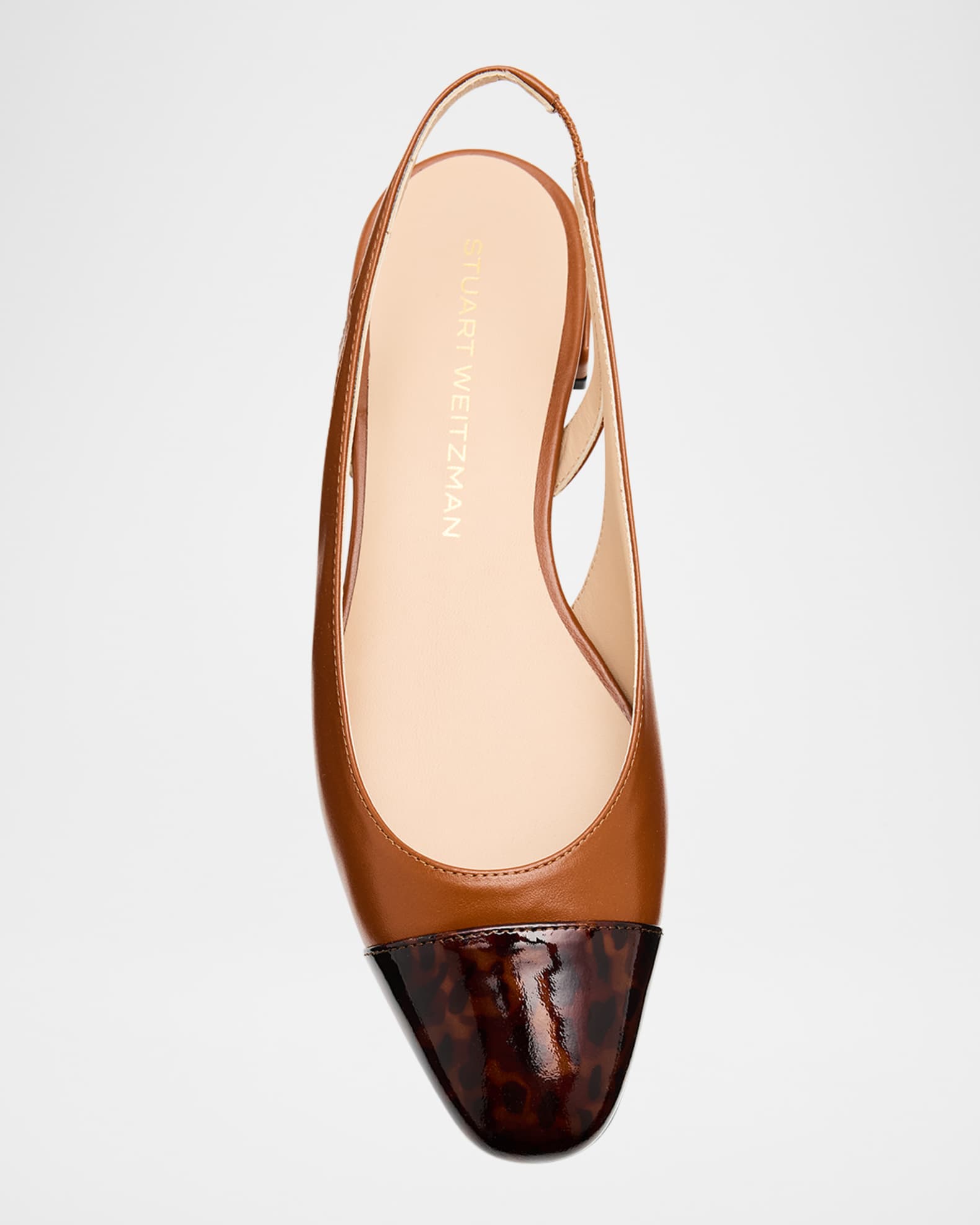 フラットシューズ Stuart Weitzman SLLEKSLINGBACK Ballerinas Slingback Bassa Stuart Weitzman Sleek Leather Slingback Ballerina Flats