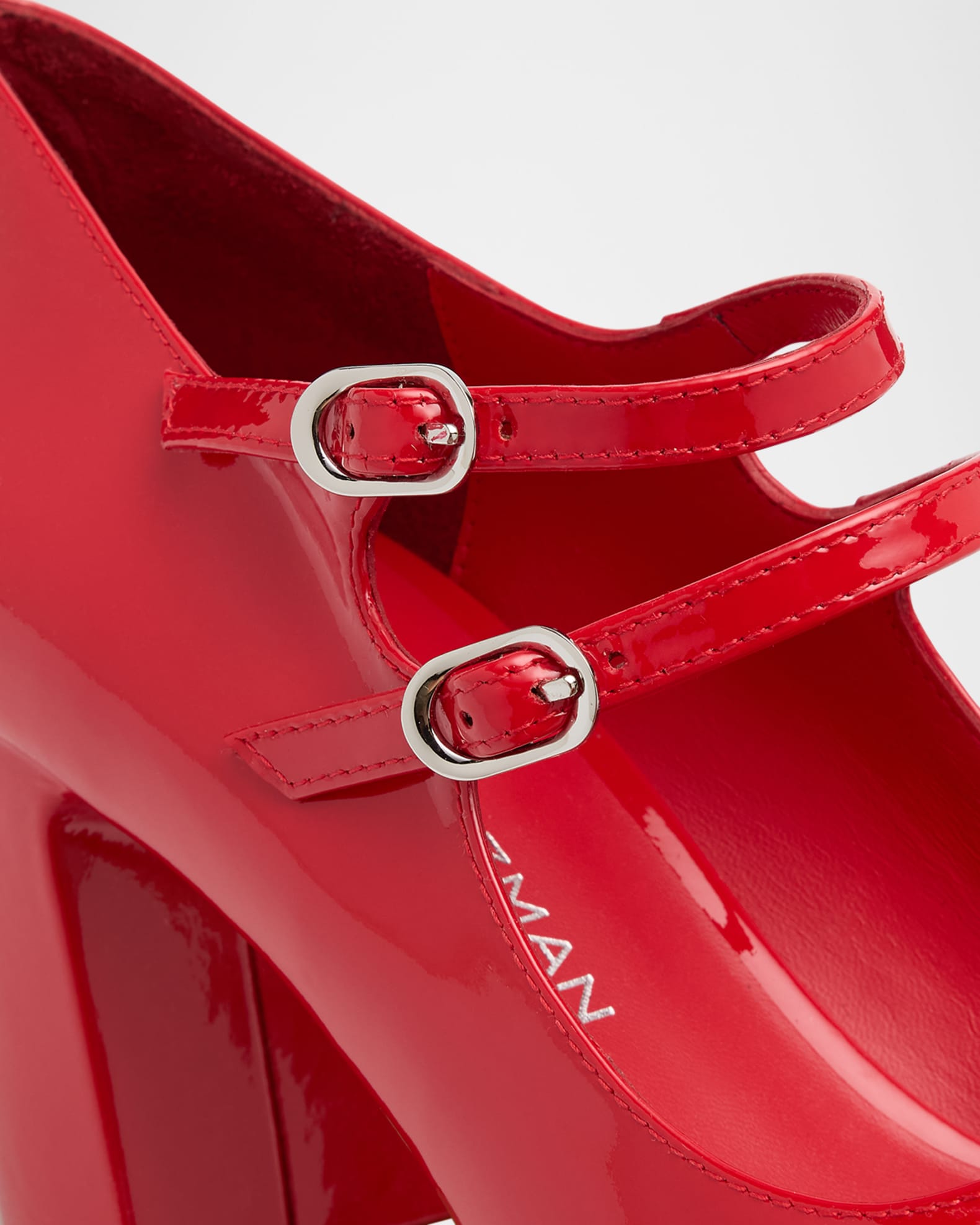 Stuart Weitzman Women s Posh 85 Mary Jane Cherry High Heels Red Pumps 8.5