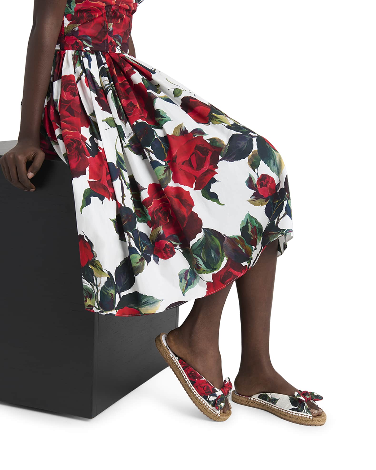 Floral Knot Flat Slide Espadrilles 1