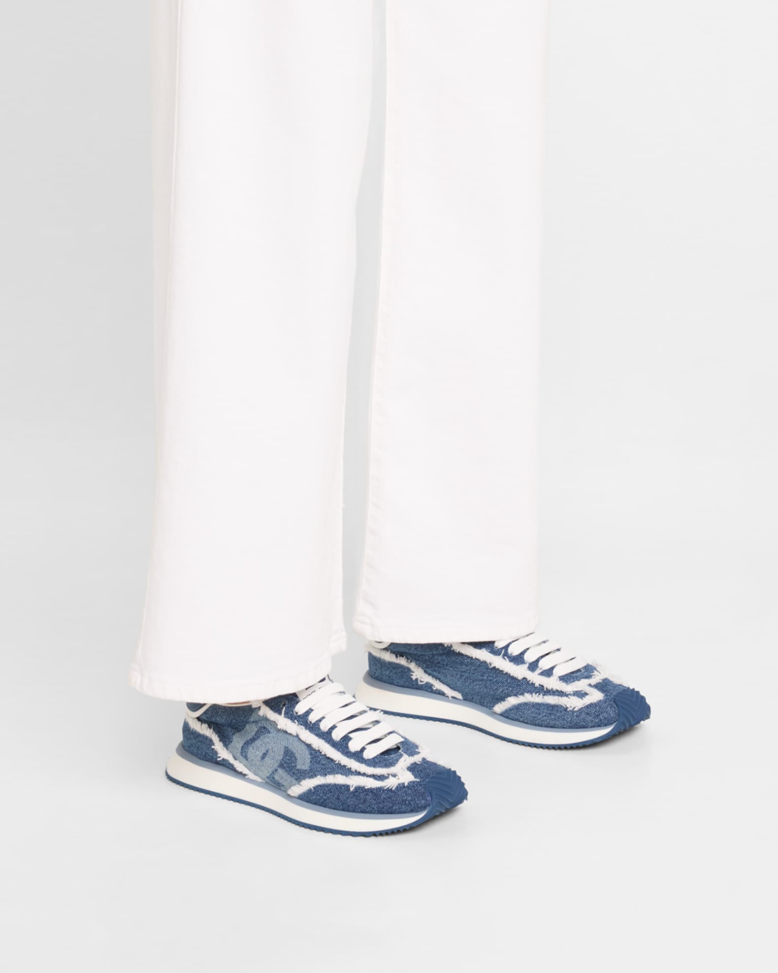 Aria DG Distressed Denim Runner Sneakers 1