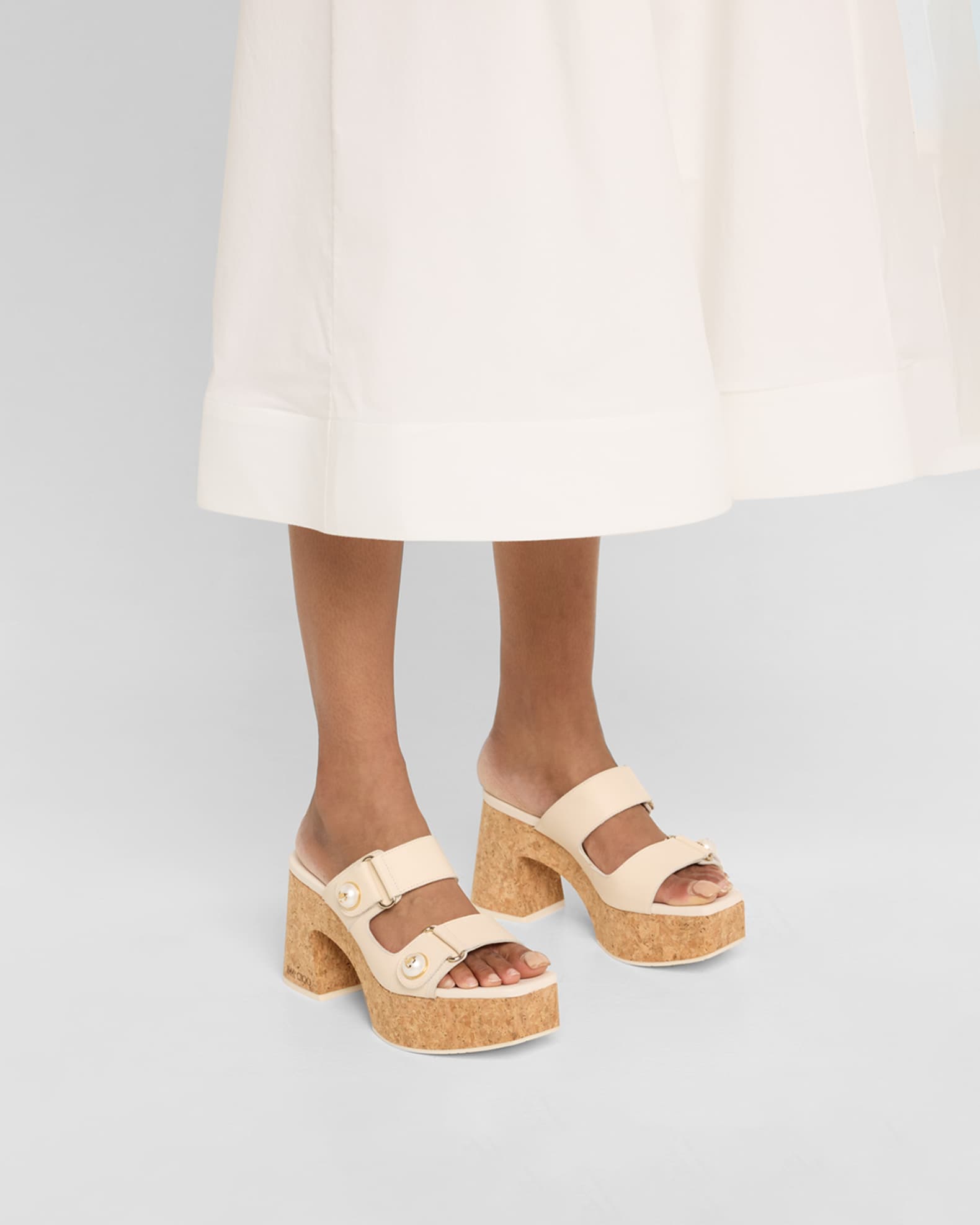 関税・送料込み【JIMMY CHOO】FAYENCE WEDGE SANDALS Jimmy Choo Fayence Wedge 95 Sandal Rattan