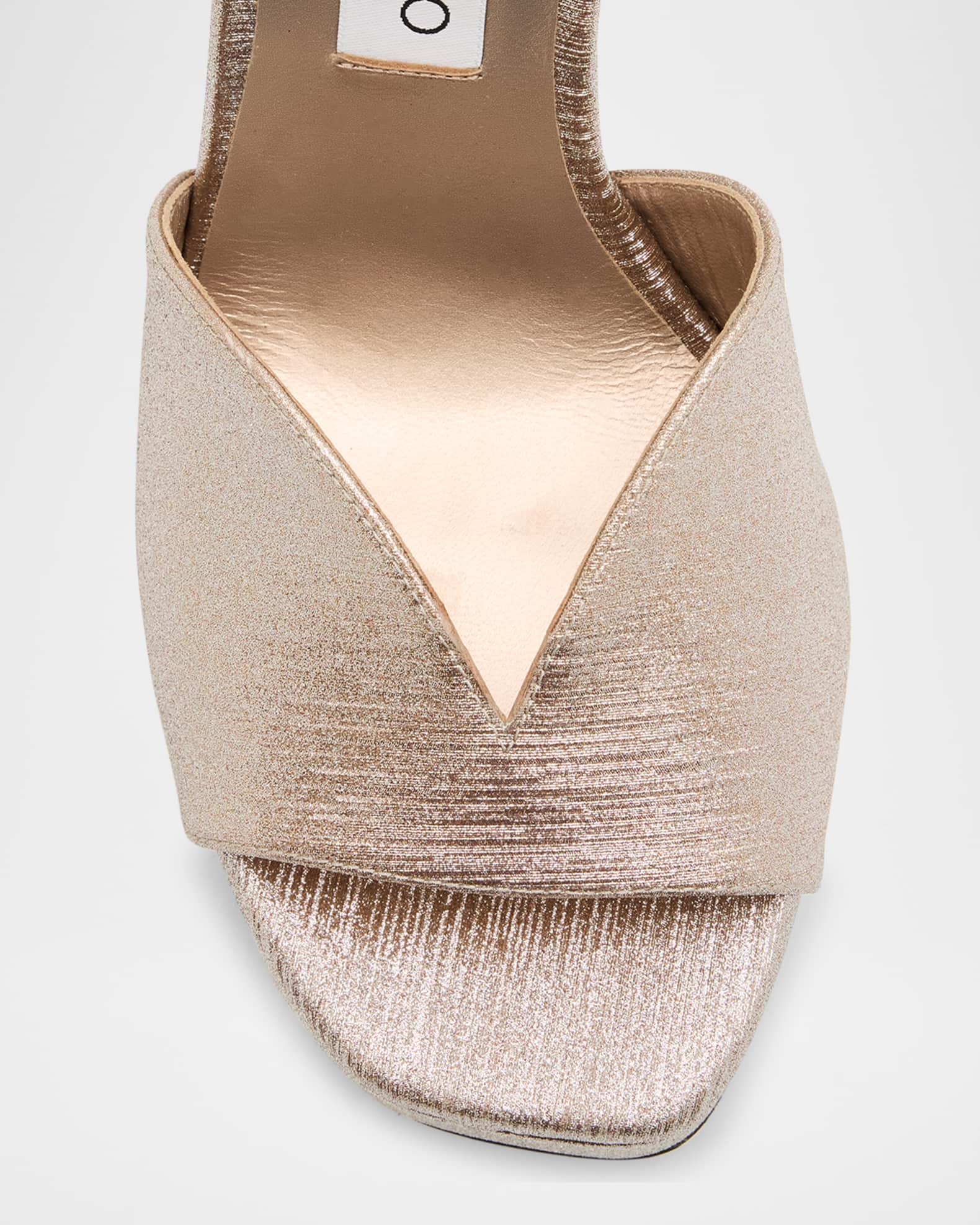 Jimmy Choo Karli Glitter Ankle-Strap Platform Sandals Jimmy Choo Karli Glitter Ankle-Strap Platform Sandals