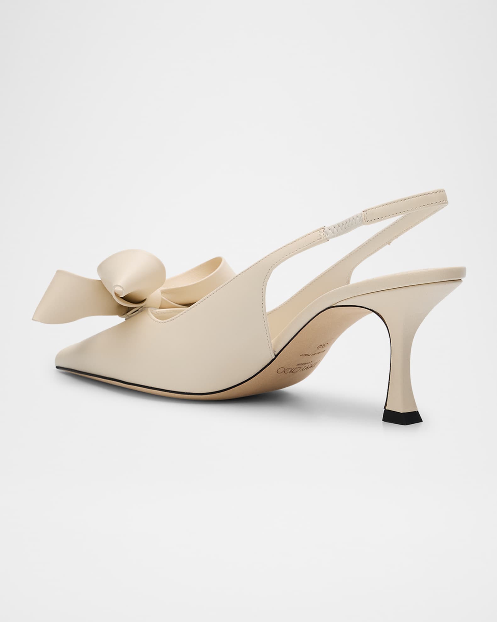 Staz Leather Bow Slingback Pumps