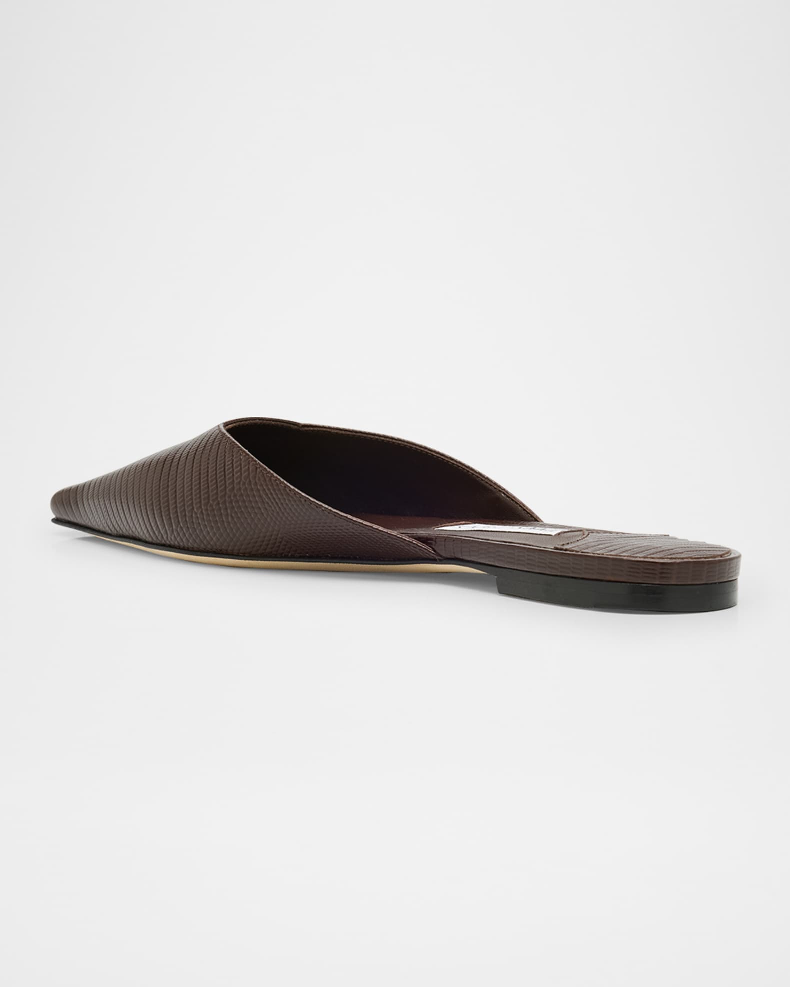 Jimmy Choo Vivi Lizard-Embossed Ballerina Mules | Neiman Marcus