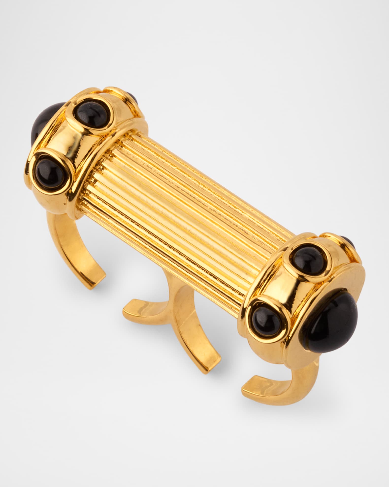 TOM FORD Stone Cross Bar Double Ring | Neiman Marcus