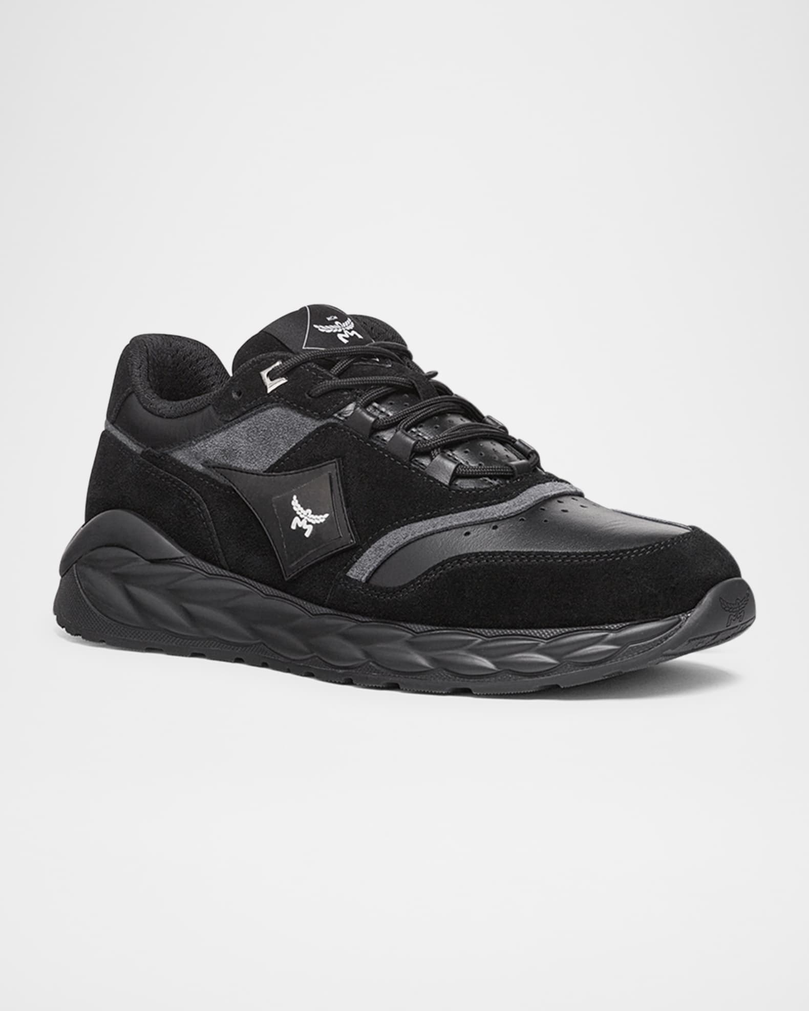 Men's Skywander Leather and Suede Sneakers 1
