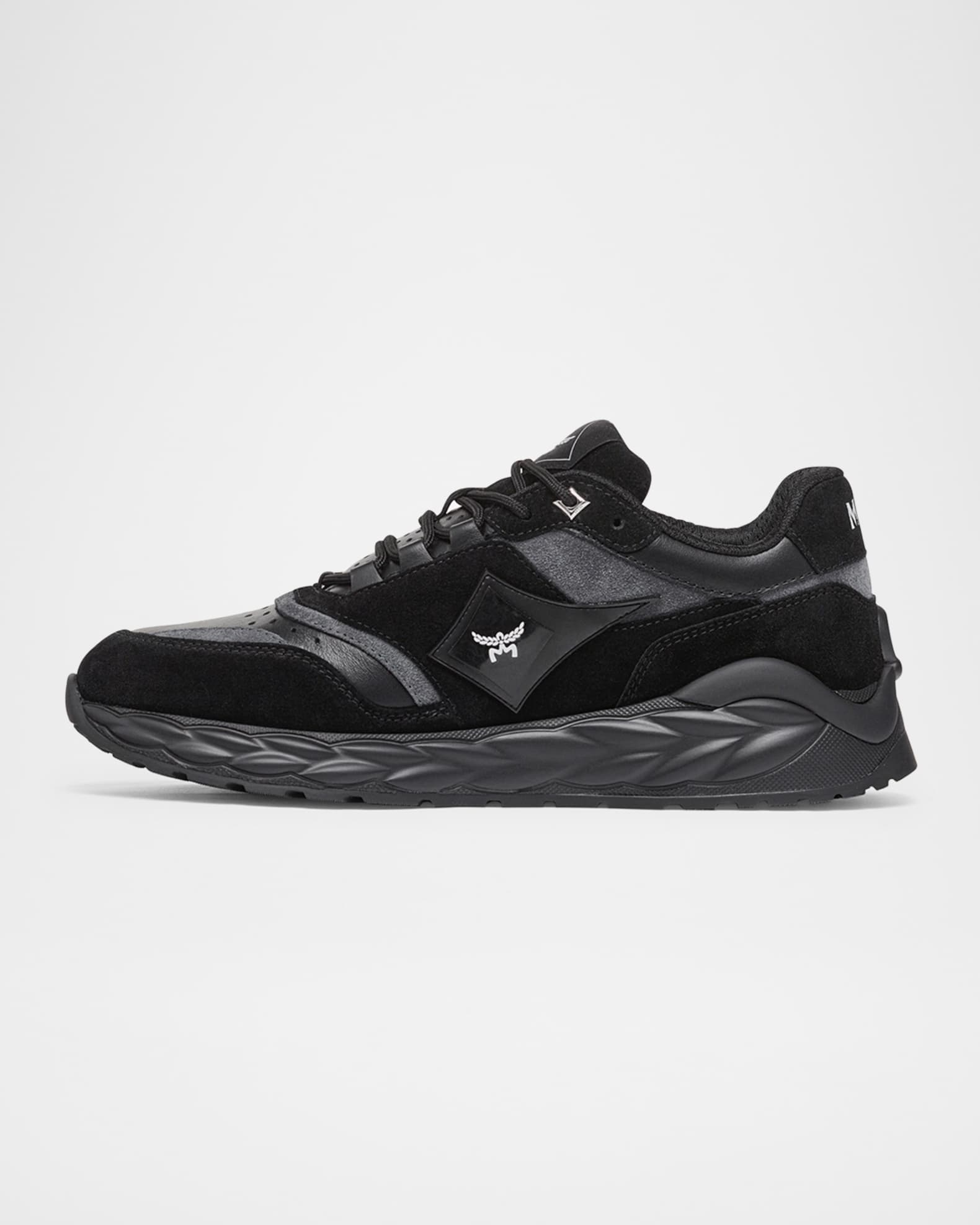 Men's Skywander Leather and Suede Sneakers 0