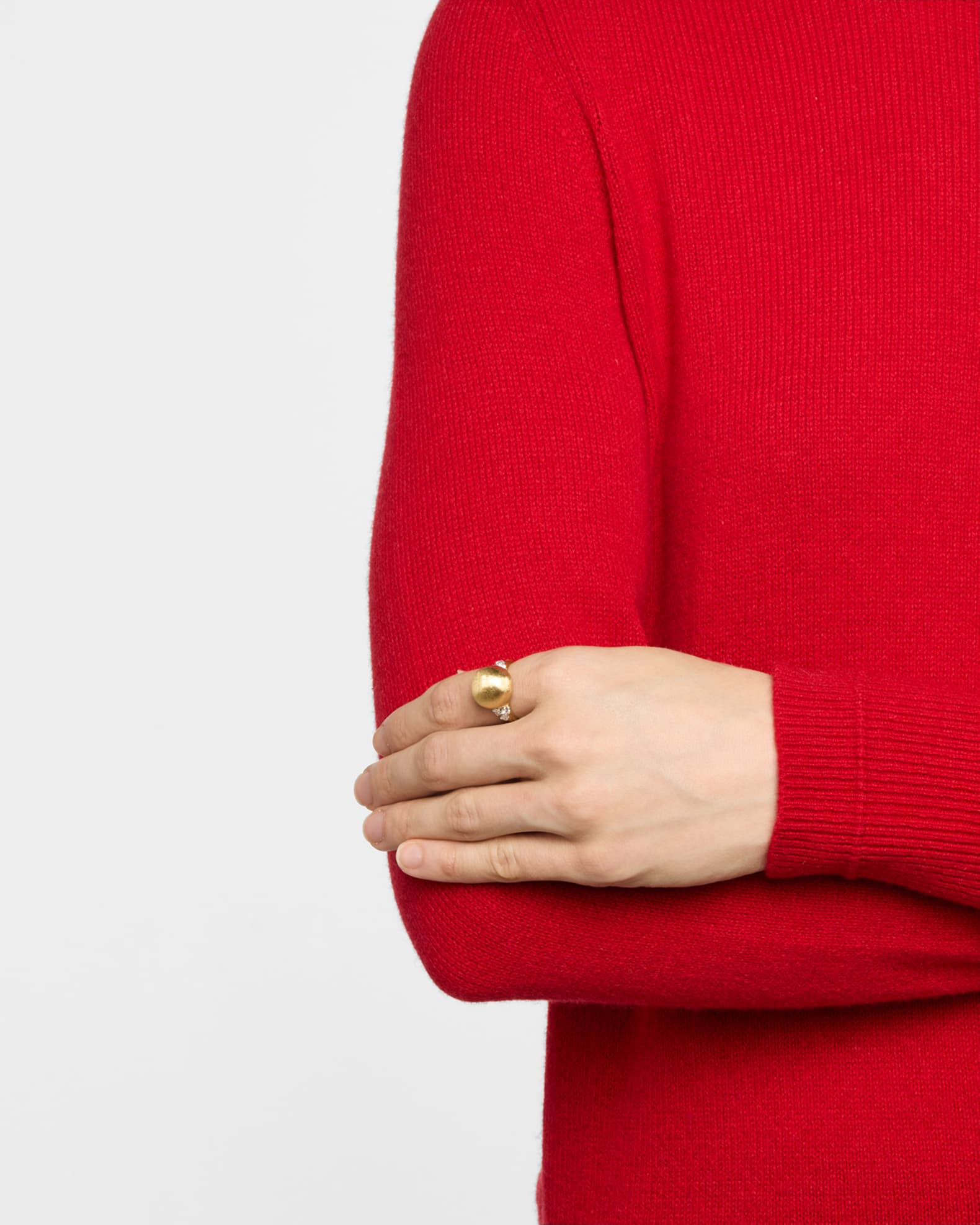 18K Yellow Gold and Diamond Statement Ring 1