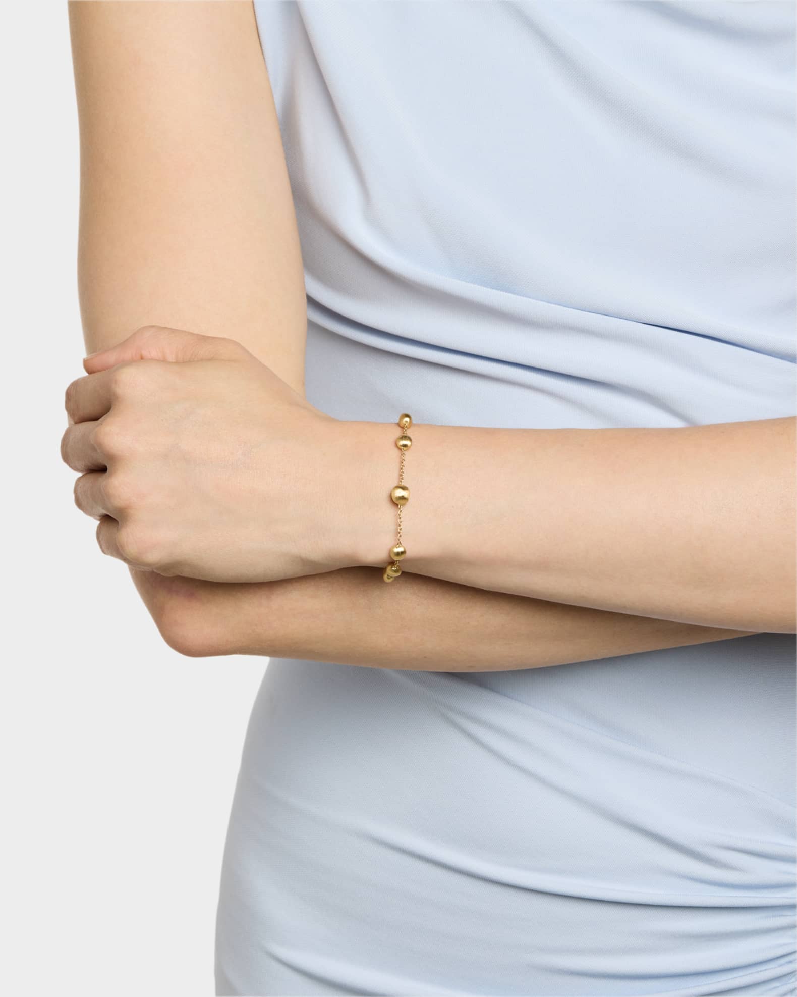 18K Yellow Gold Bead Bracelet 1
