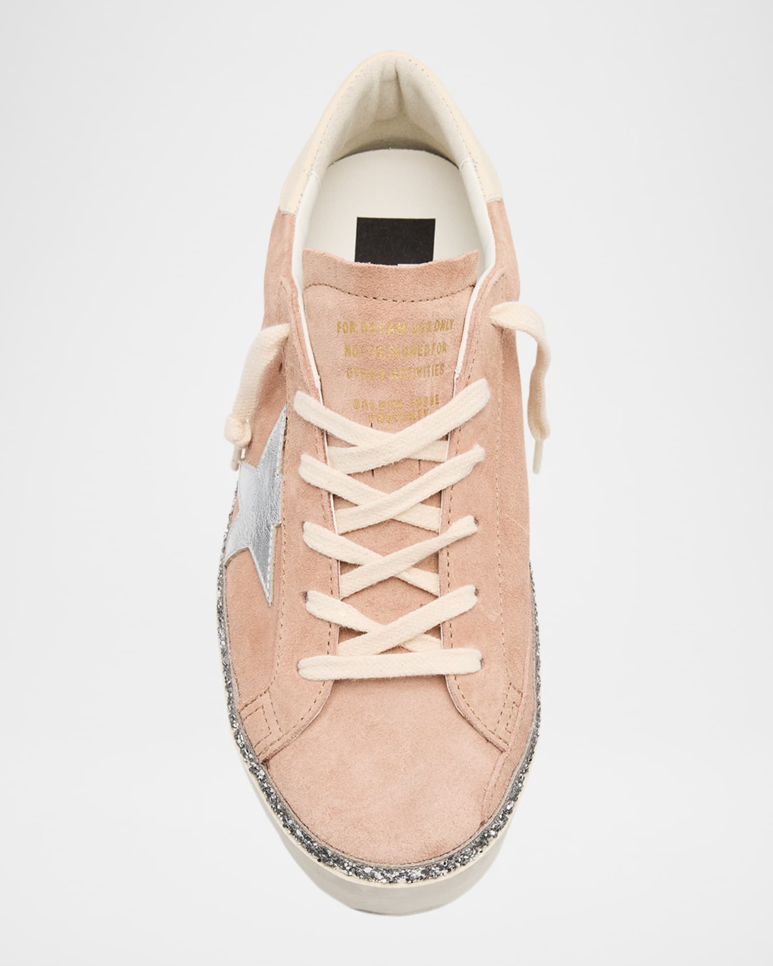 Golden Goose Hi Star Suede Glitter Low-Top Sneakers | Neiman