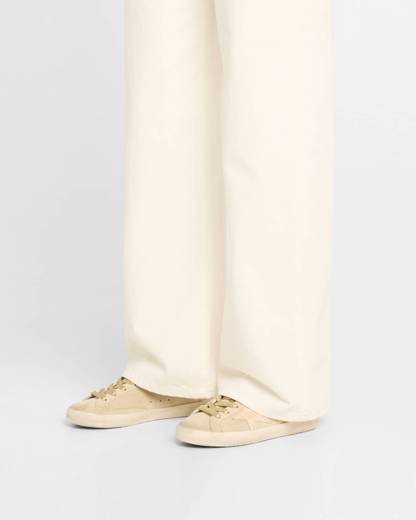 Golden Goose Super-Star Sabot Suede Shearling Slide Sneakers