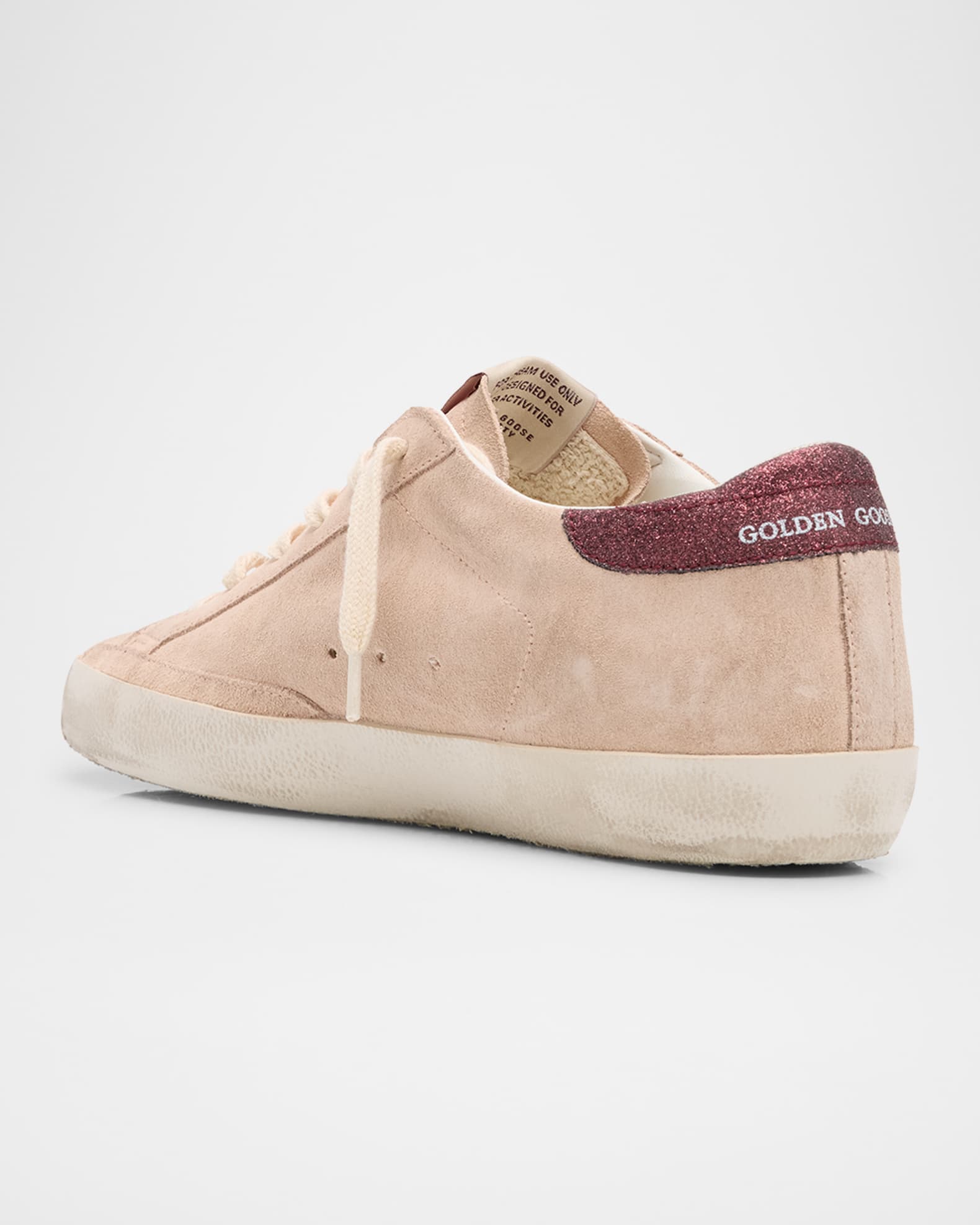 Golden Goose Superstar Glitter Suede Low-Top Sneakers