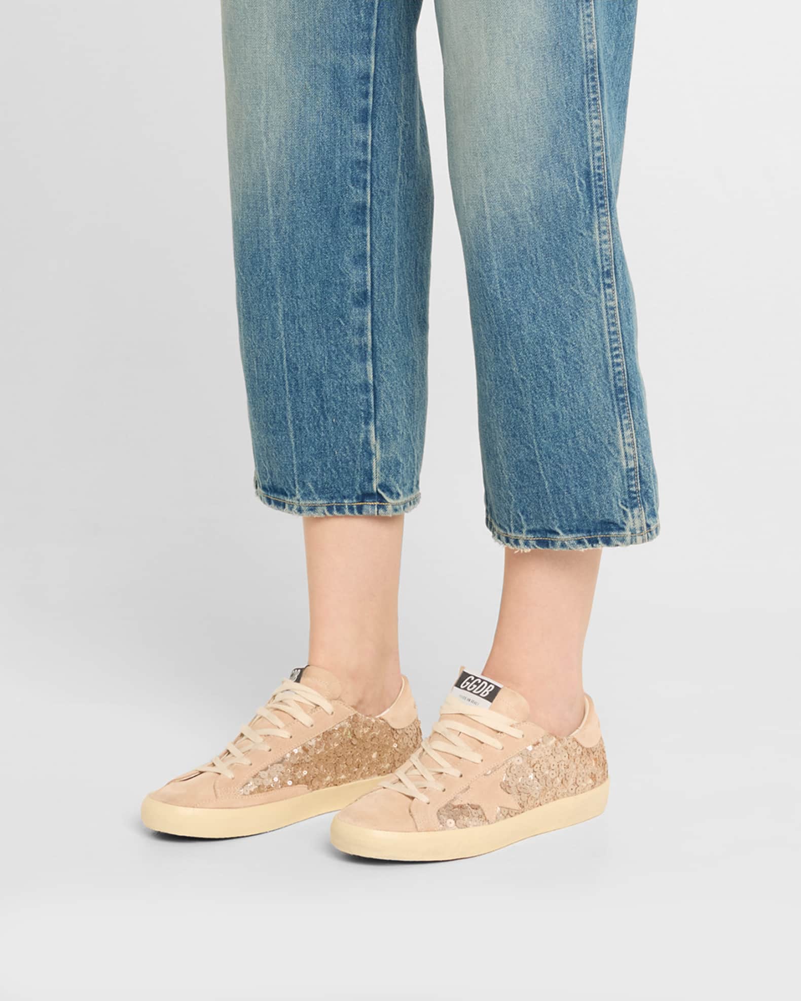 Superstar Sequin Suede Low-Top Sneakers 1