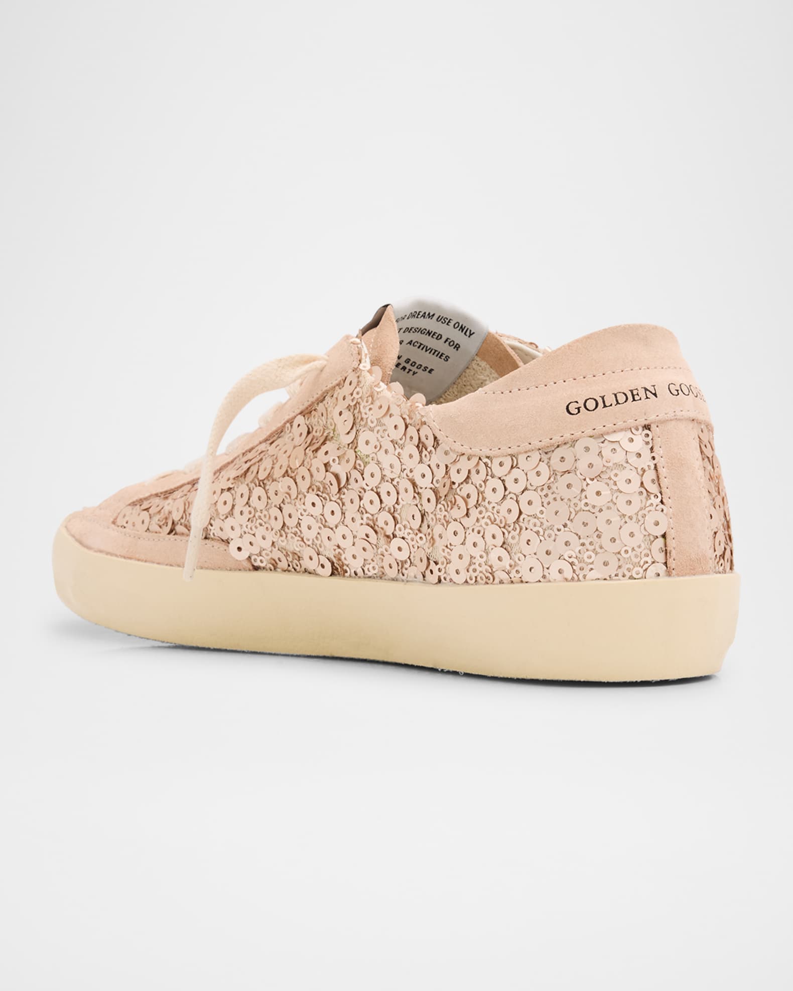 Golden Goose Superstar Sequin Suede Low-Top Sneakers