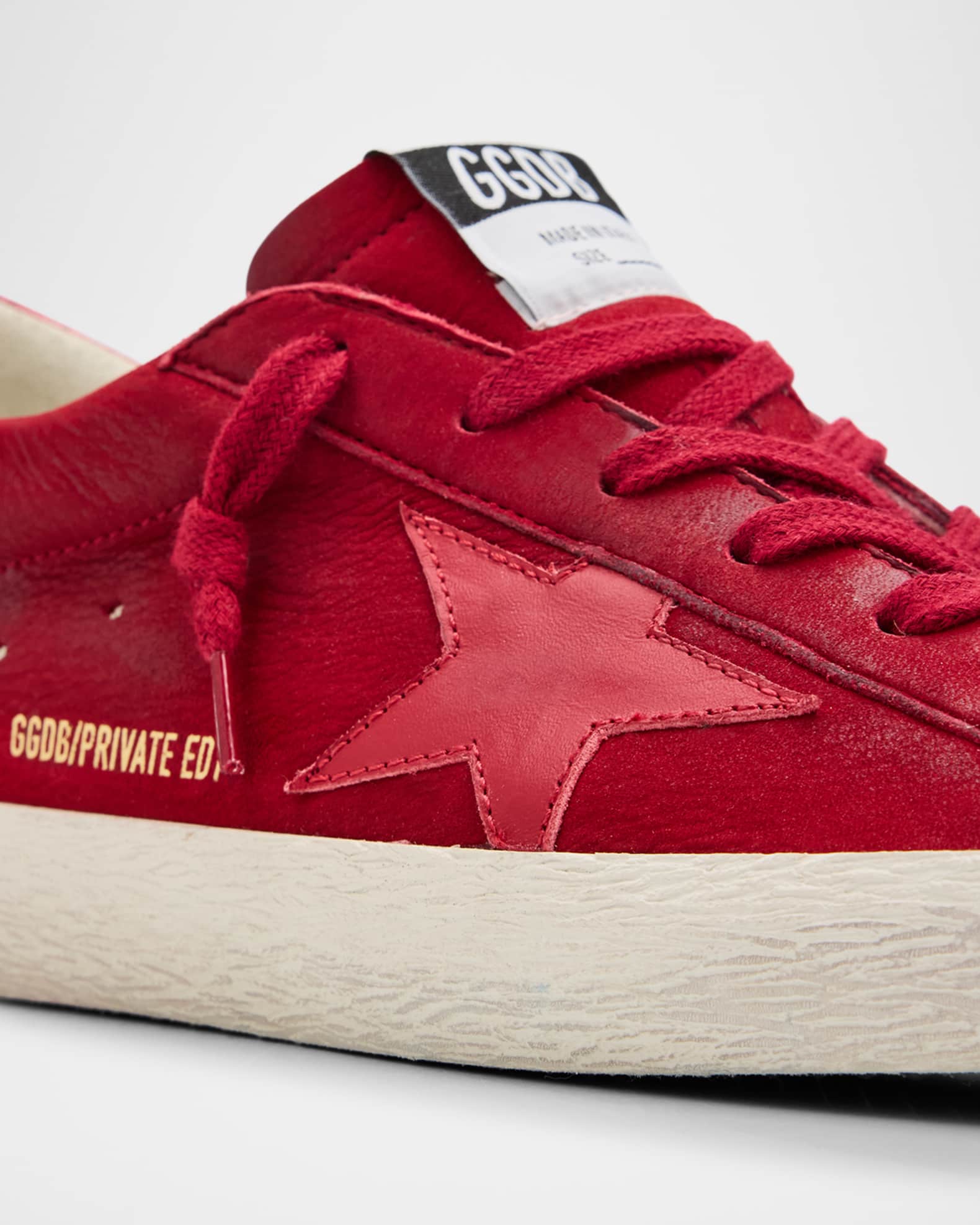 Golden Goose Superstar Mixed Leather Low-Top Sneakers