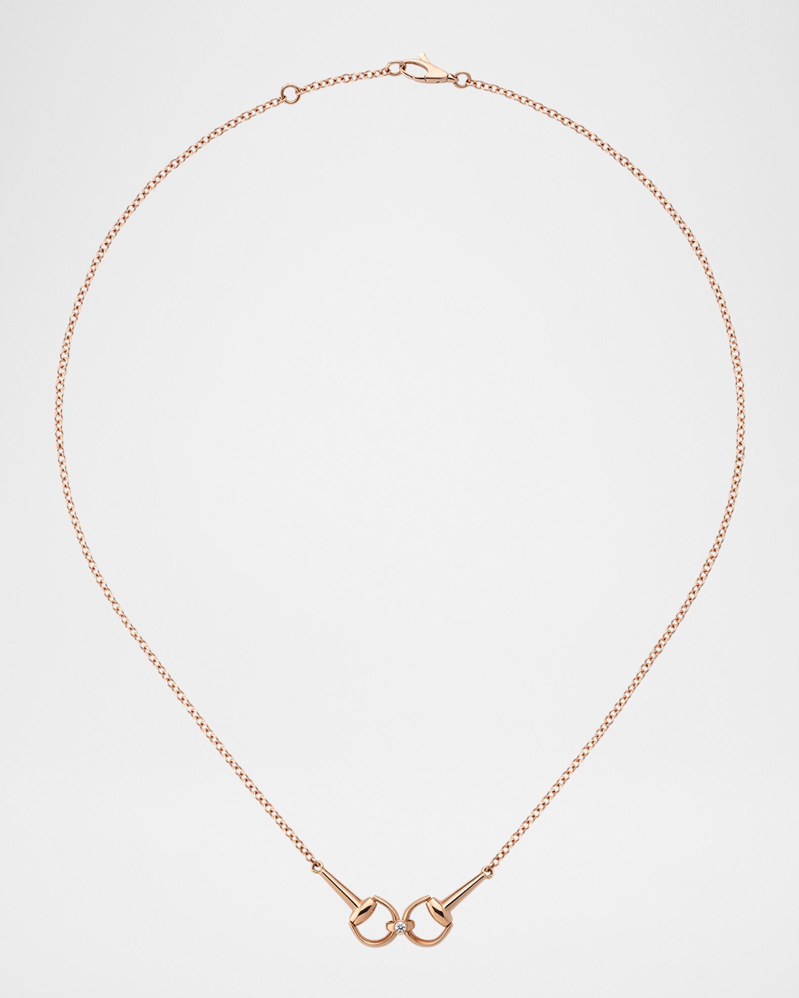 Gucci Horsebit Diamond Necklace | Neiman Marcus