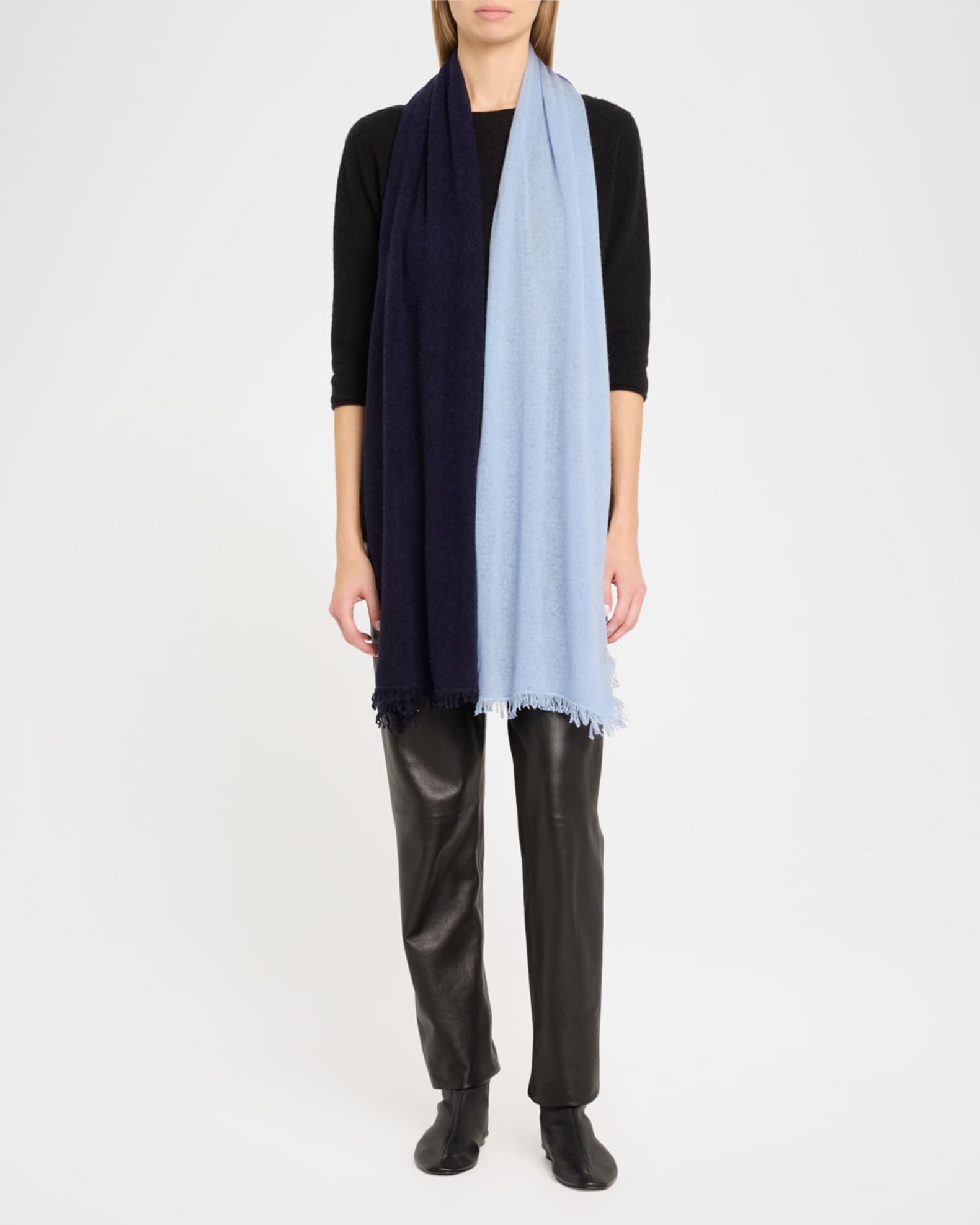 Cashmere-Blend Ombre Scarf 1