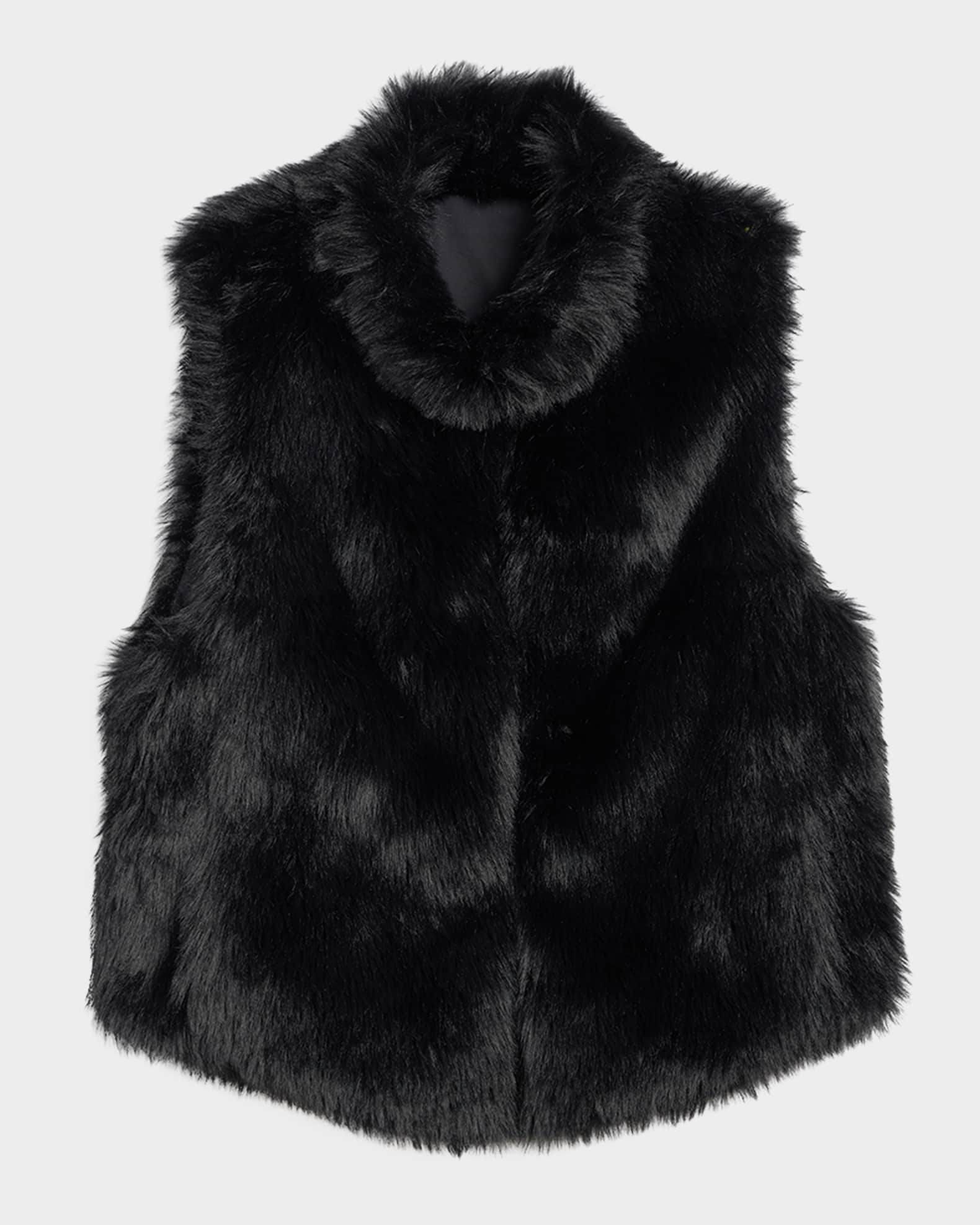 Neiman marcus faux fur vest shop