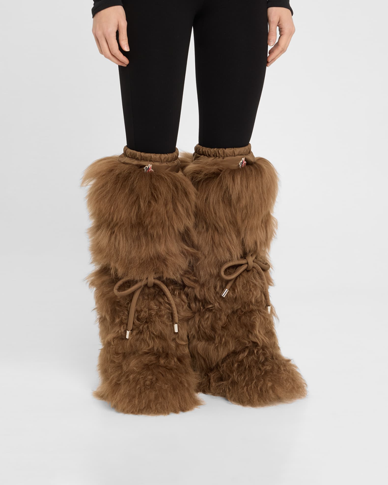 Gaia Shaggy Shearling Tall Snow Boots 1