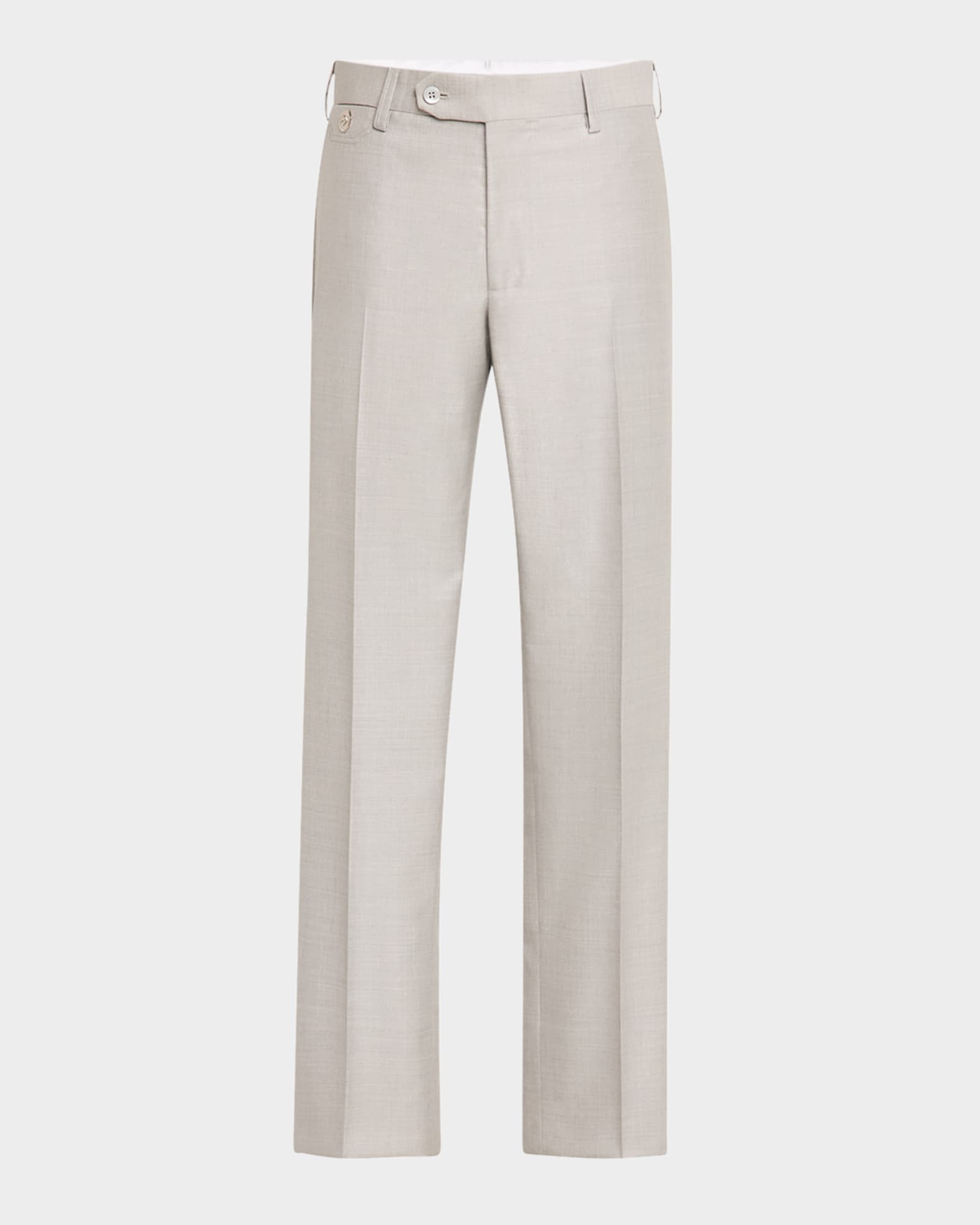 Men's Wool and Silk Five-Pocket Pants 0