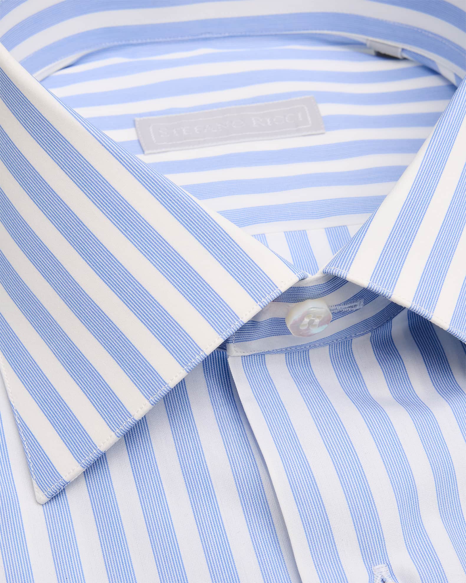 Men's Cotton Bengal Stripe Dress Shirt 1