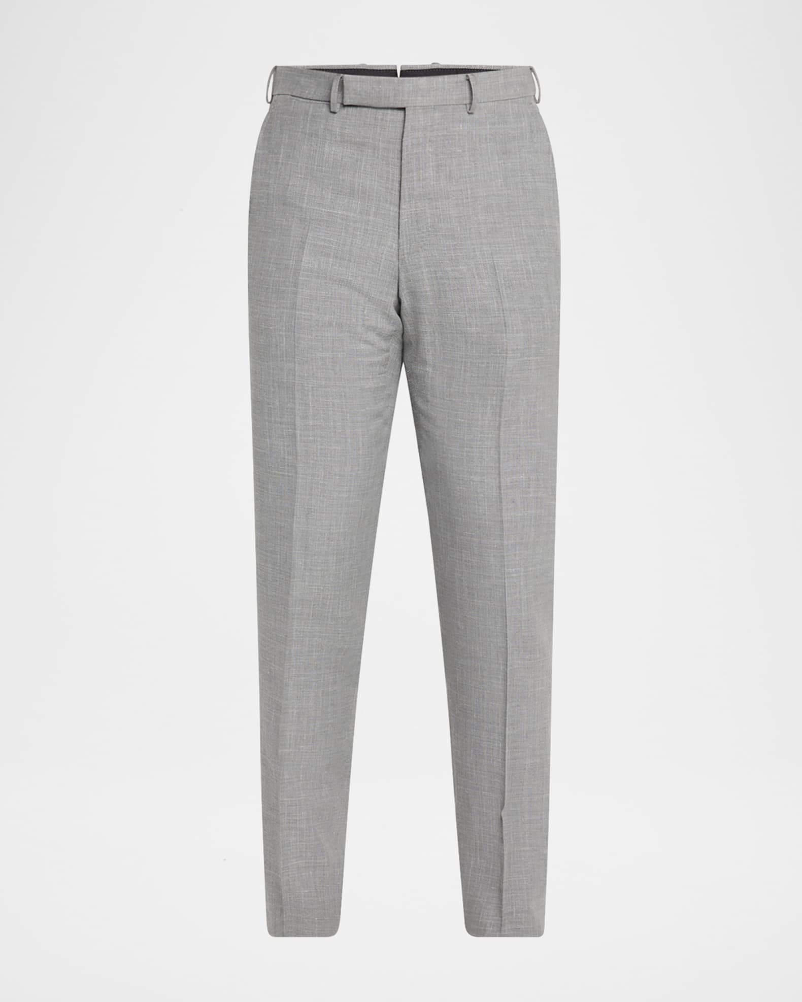 Men's Slim-Fit Melange Pants 0