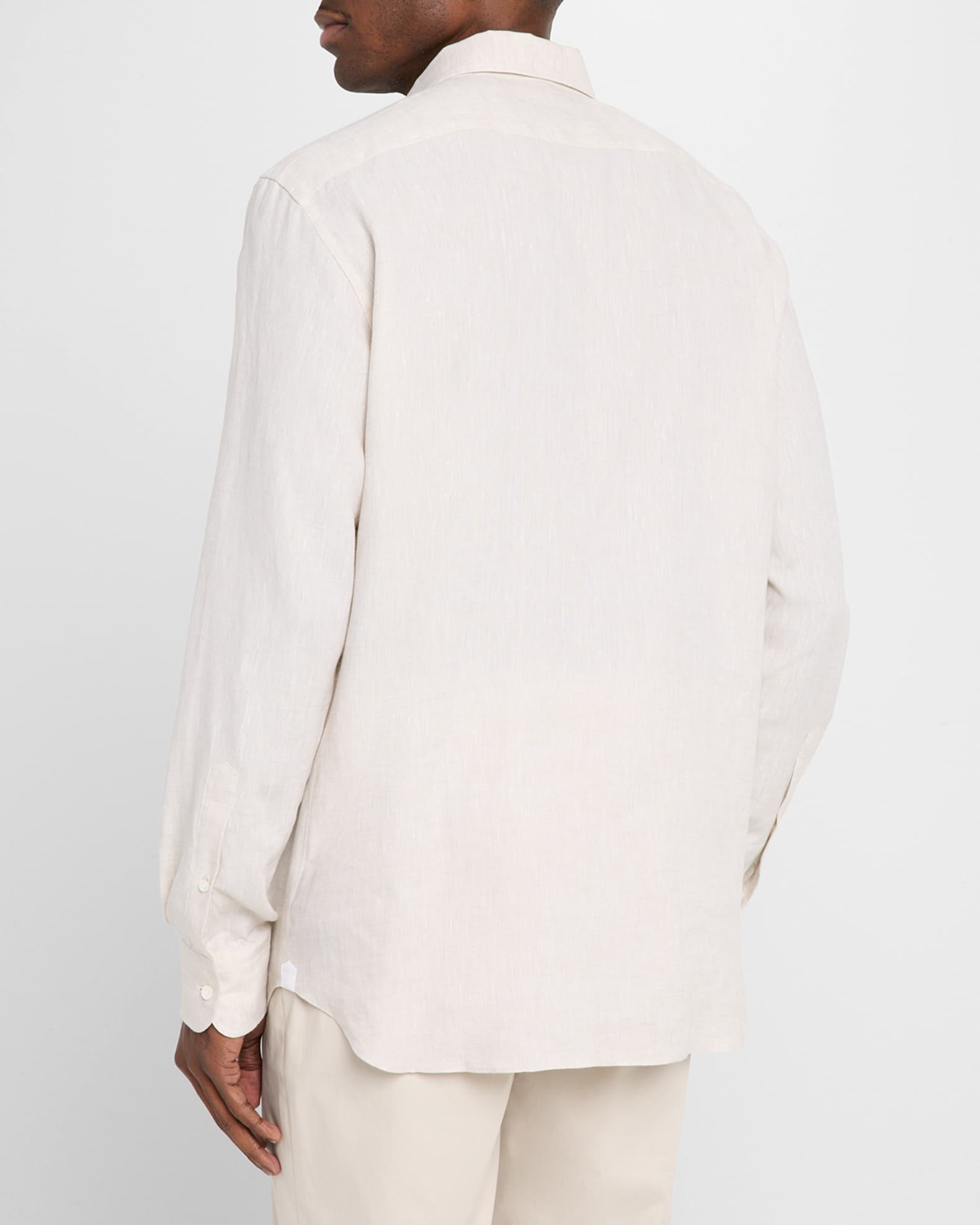 Men's Melange Oasi Lino Sport Shirt