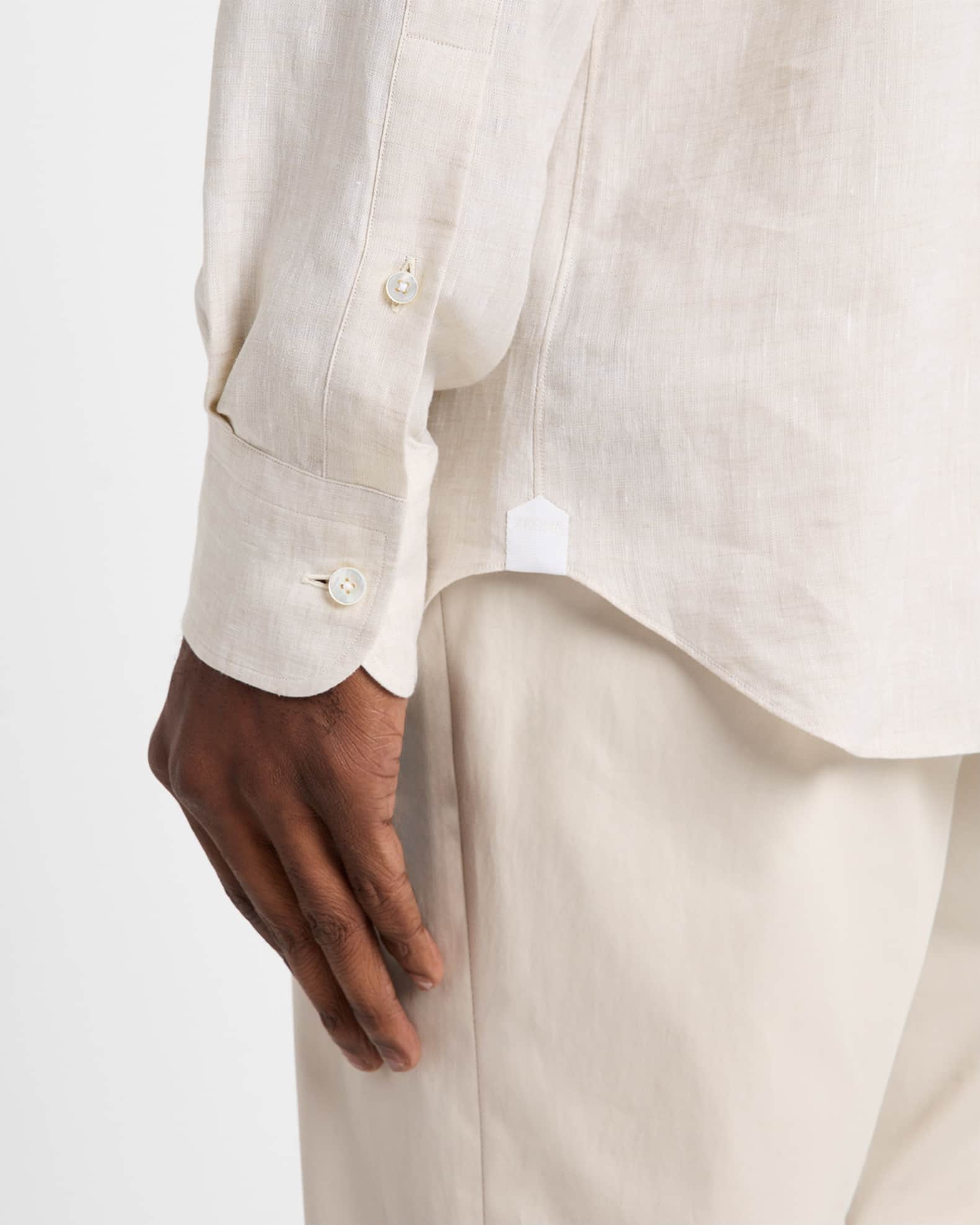 Men's Melange Oasi Lino Sport Shirt