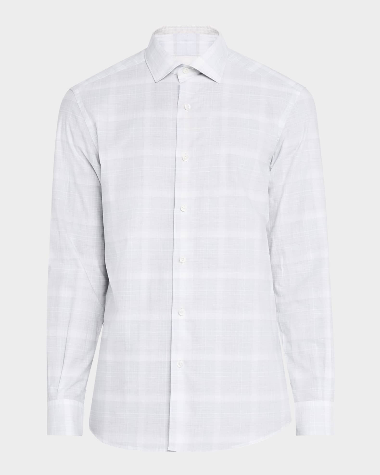Men's Cotton Macro-Check Sport Shirt