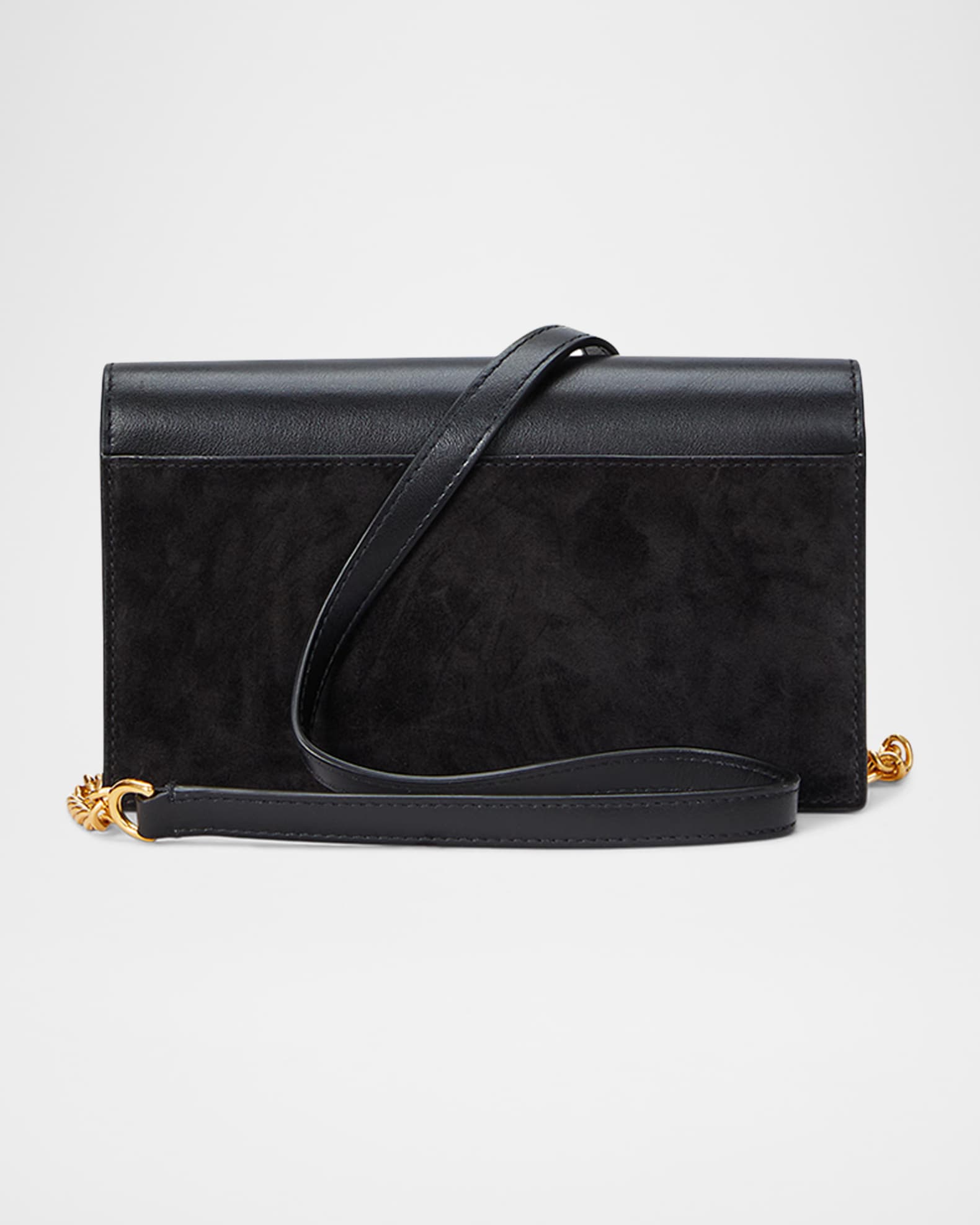 Polo Ralph Lauren Polo ID Suede-Leather Chain Wallet & Bag