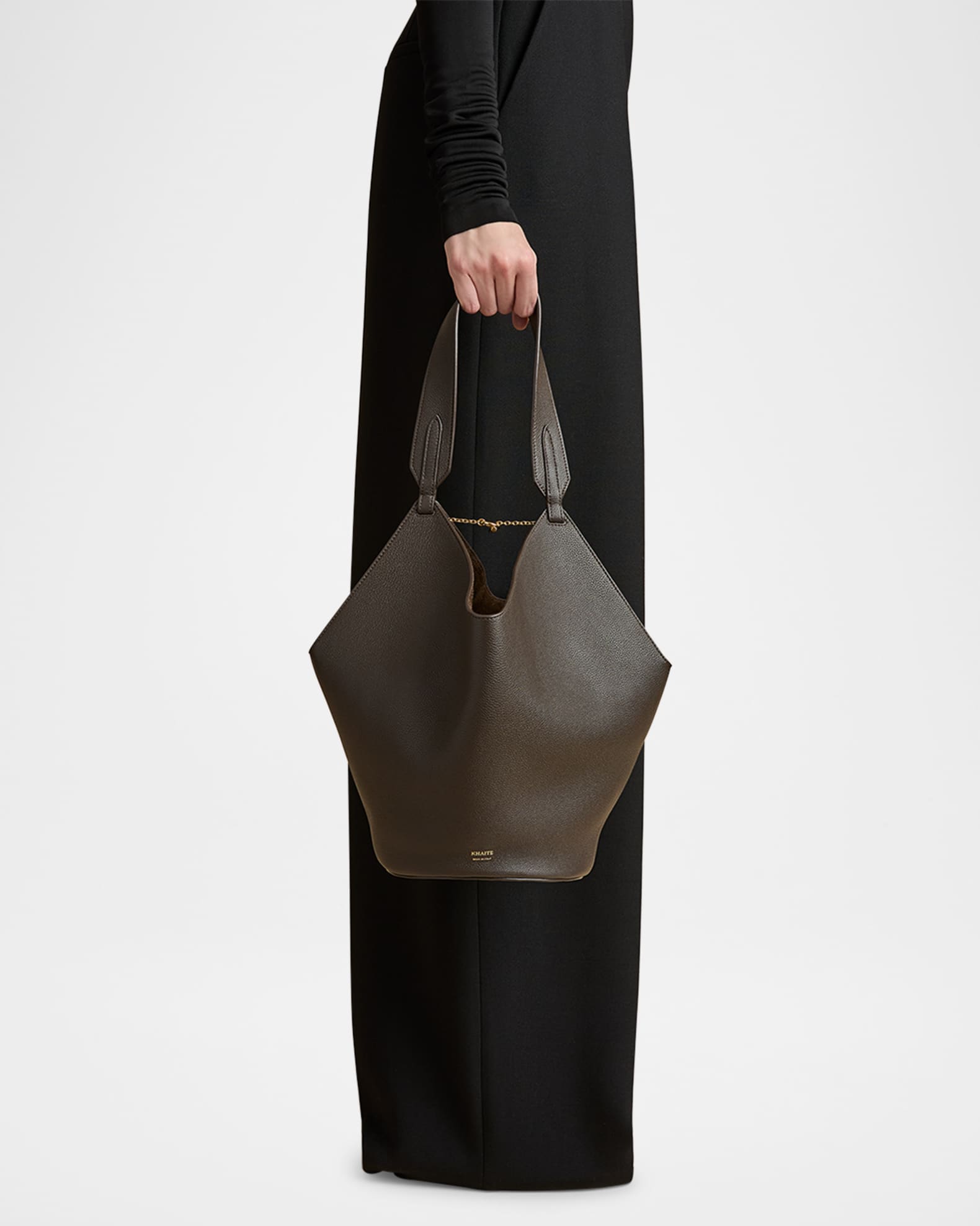 Lotus Small Calfskin Tote Bag 1